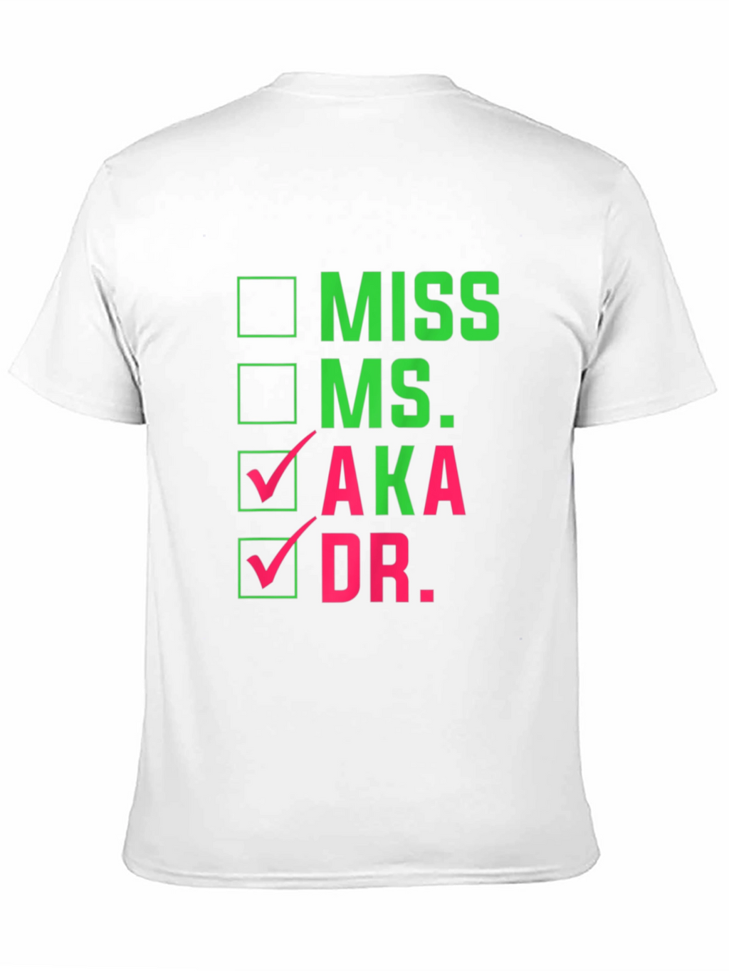 AKA Dr. Checkbox T-Shirt - Black Cotton Tee