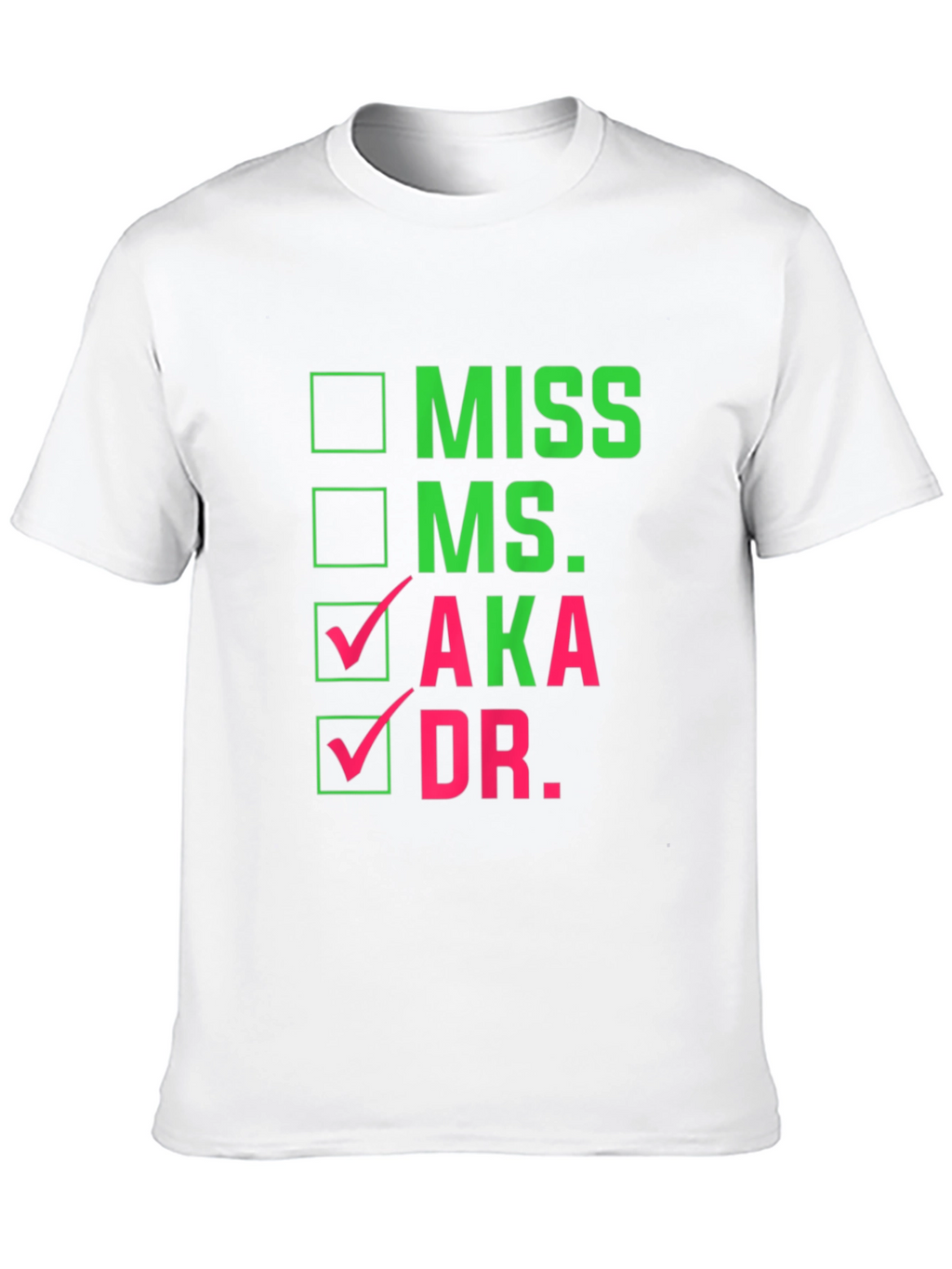 AKA Dr. Checkbox T-Shirt - Black Cotton Tee