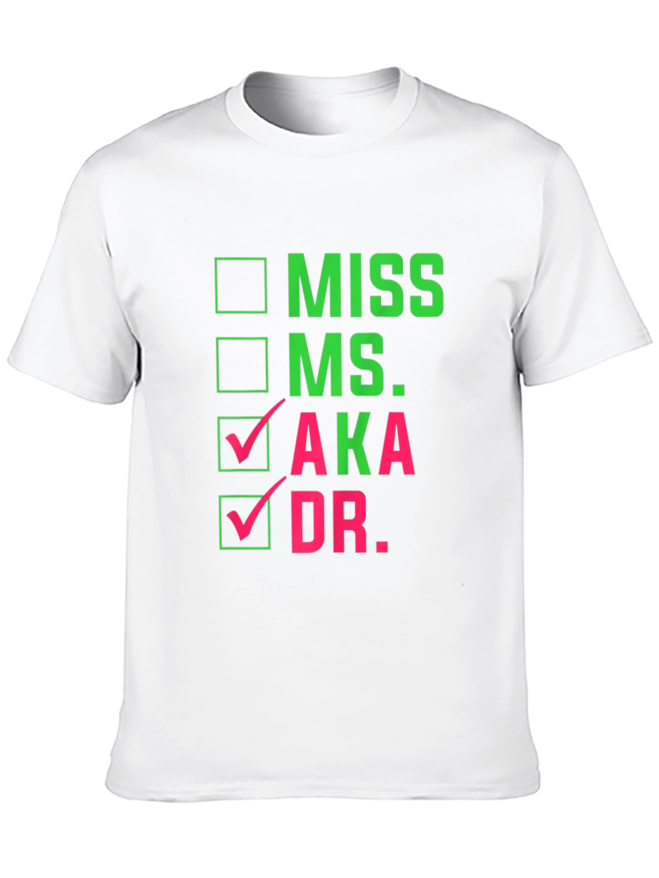 AKA Dr. Checkbox T-Shirt - Black Cotton Tee