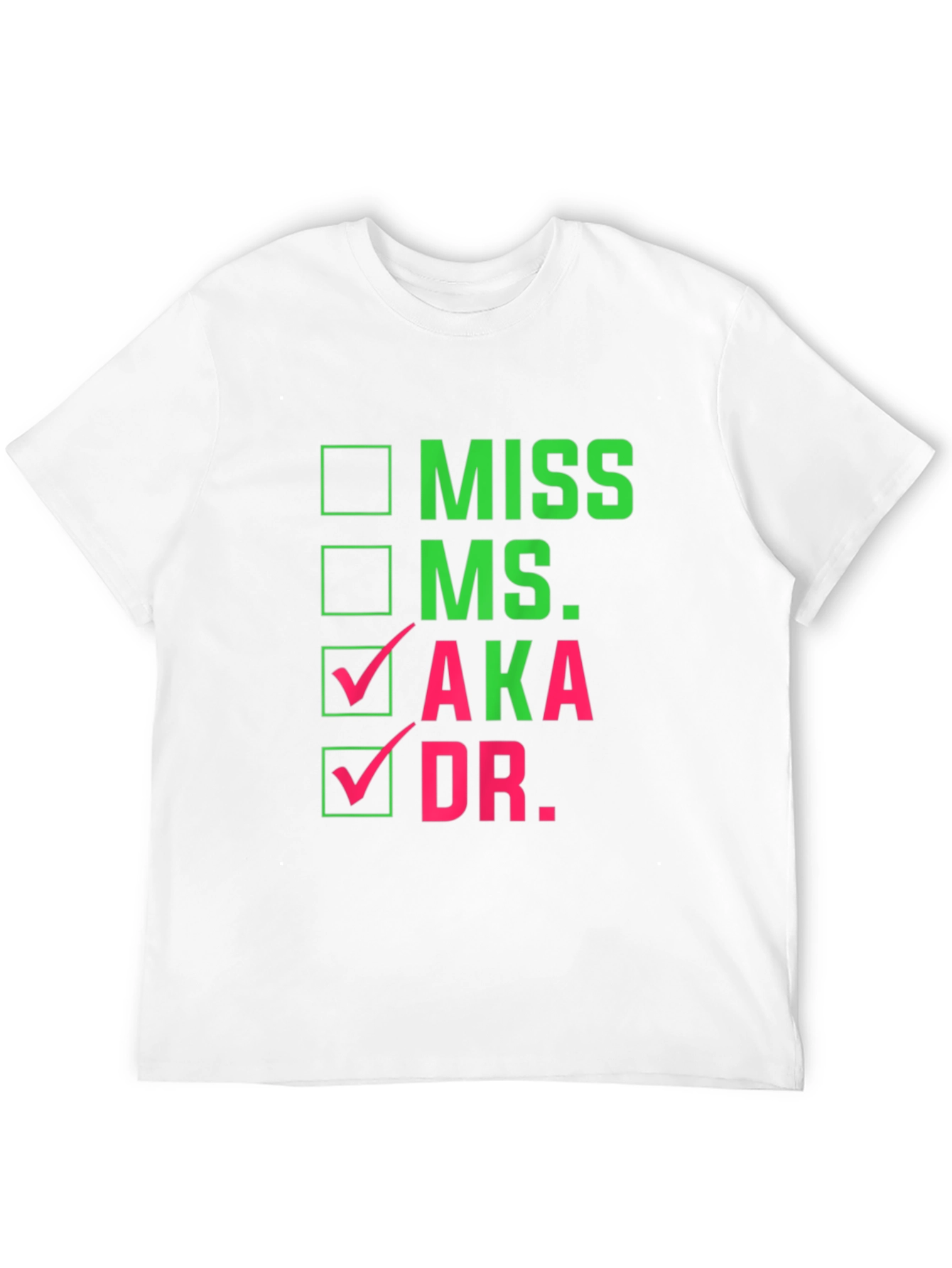 AKA Dr. Checkbox T-Shirt - Black Cotton Tee