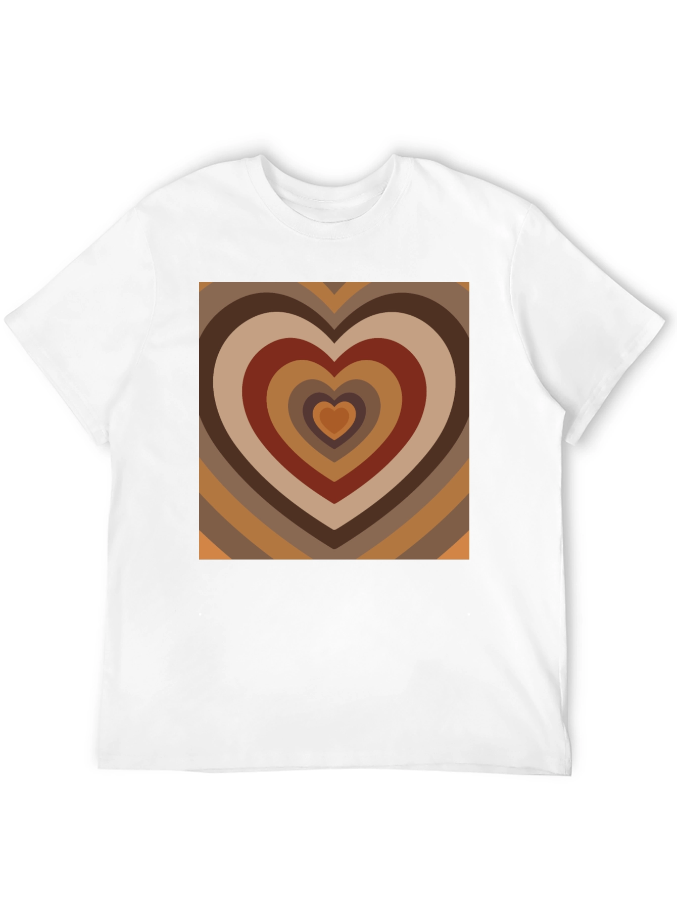 Retro Heart T-Shirt - 70s Style Design