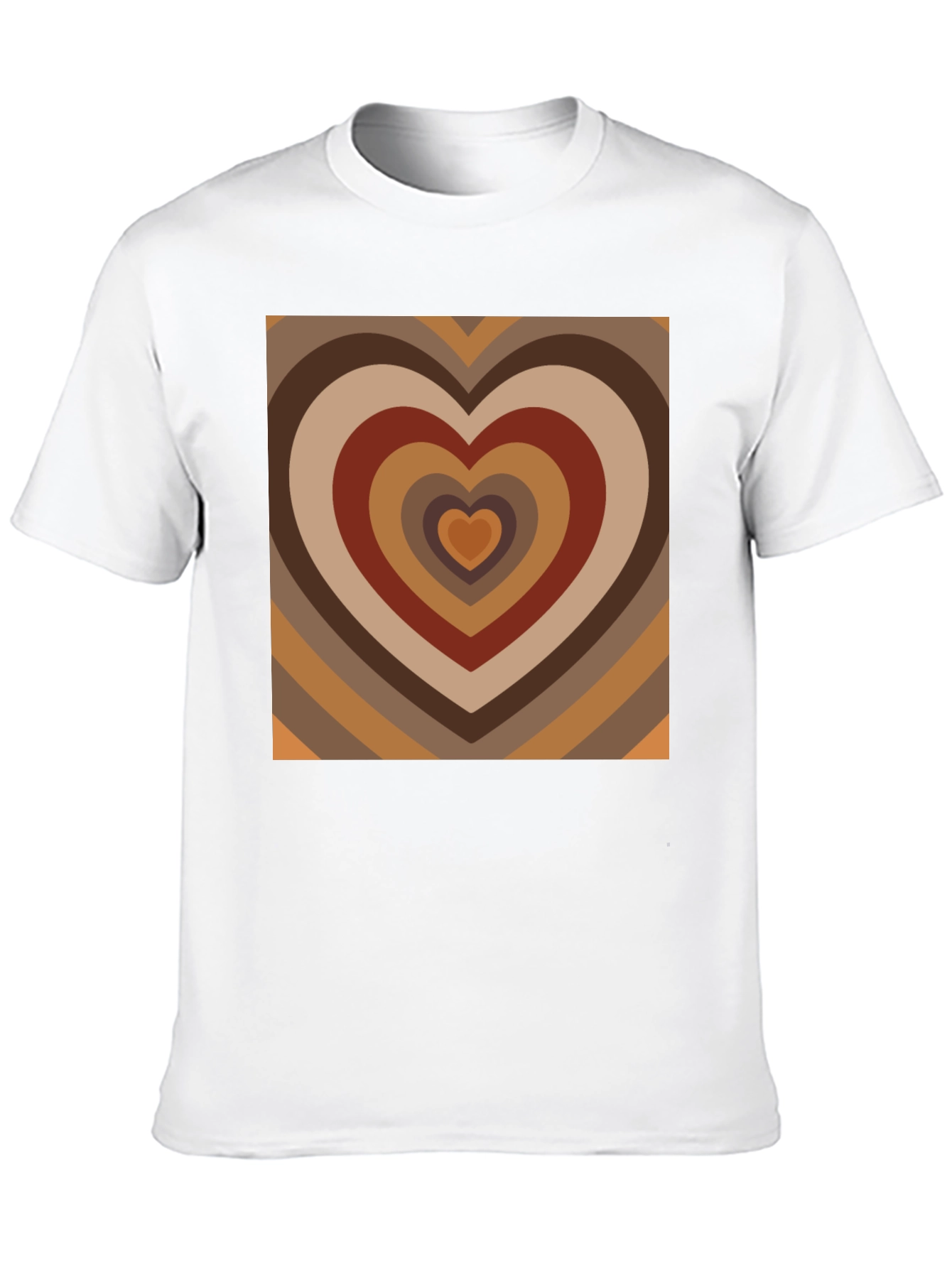 Retro Heart T-Shirt - 70s Style Design