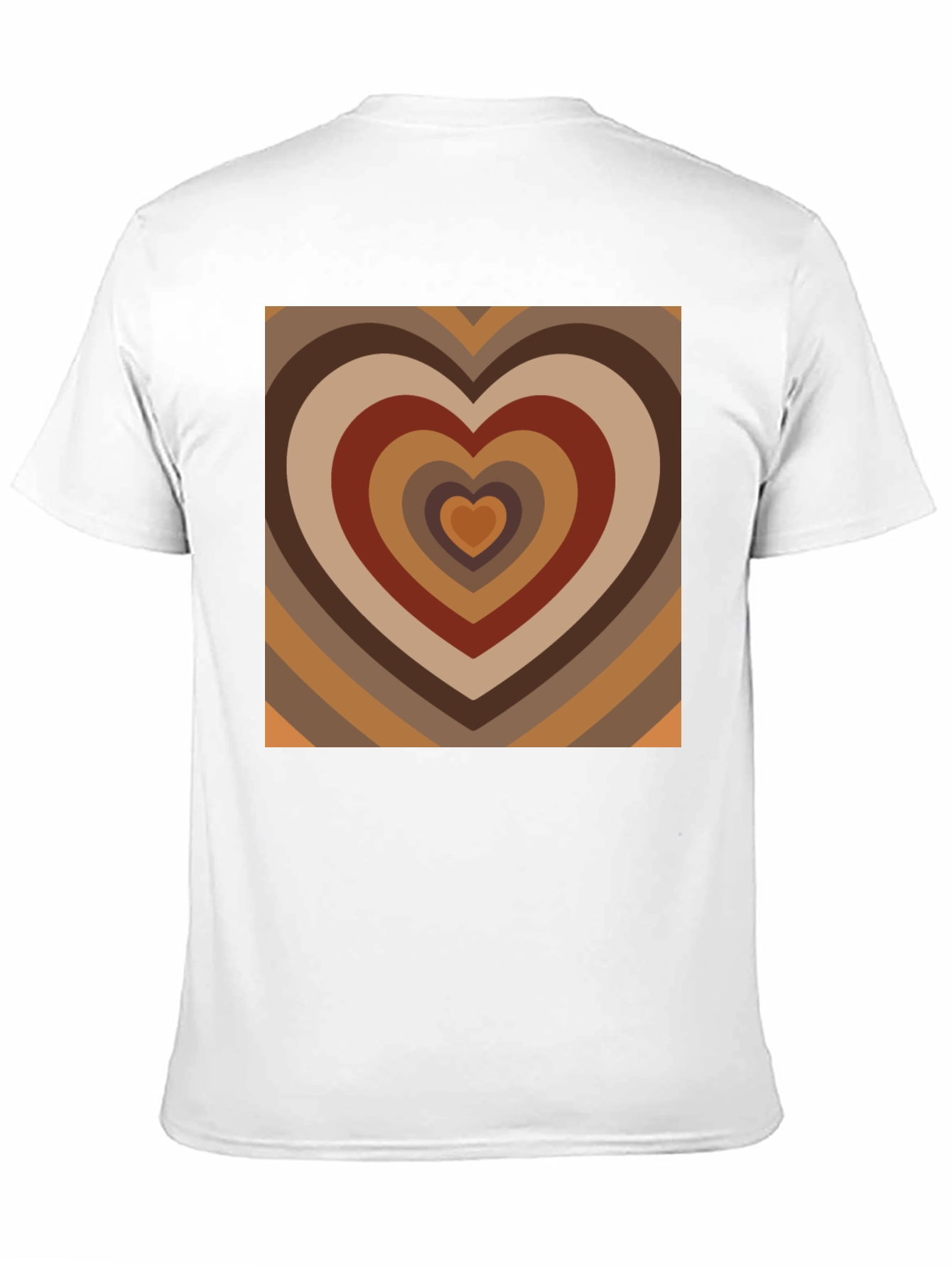 Retro Heart T-Shirt - 70s Style Design