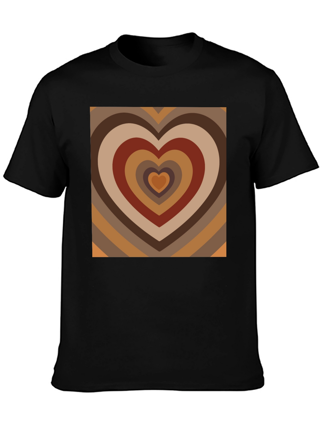 Retro Heart T-Shirt - 70s Style Design