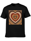 Retro Heart T-Shirt - 70s Style Design