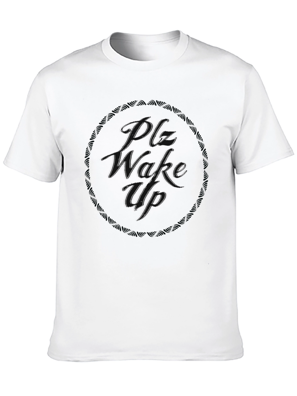 Black T-Shirt with Subtle Graphic Design