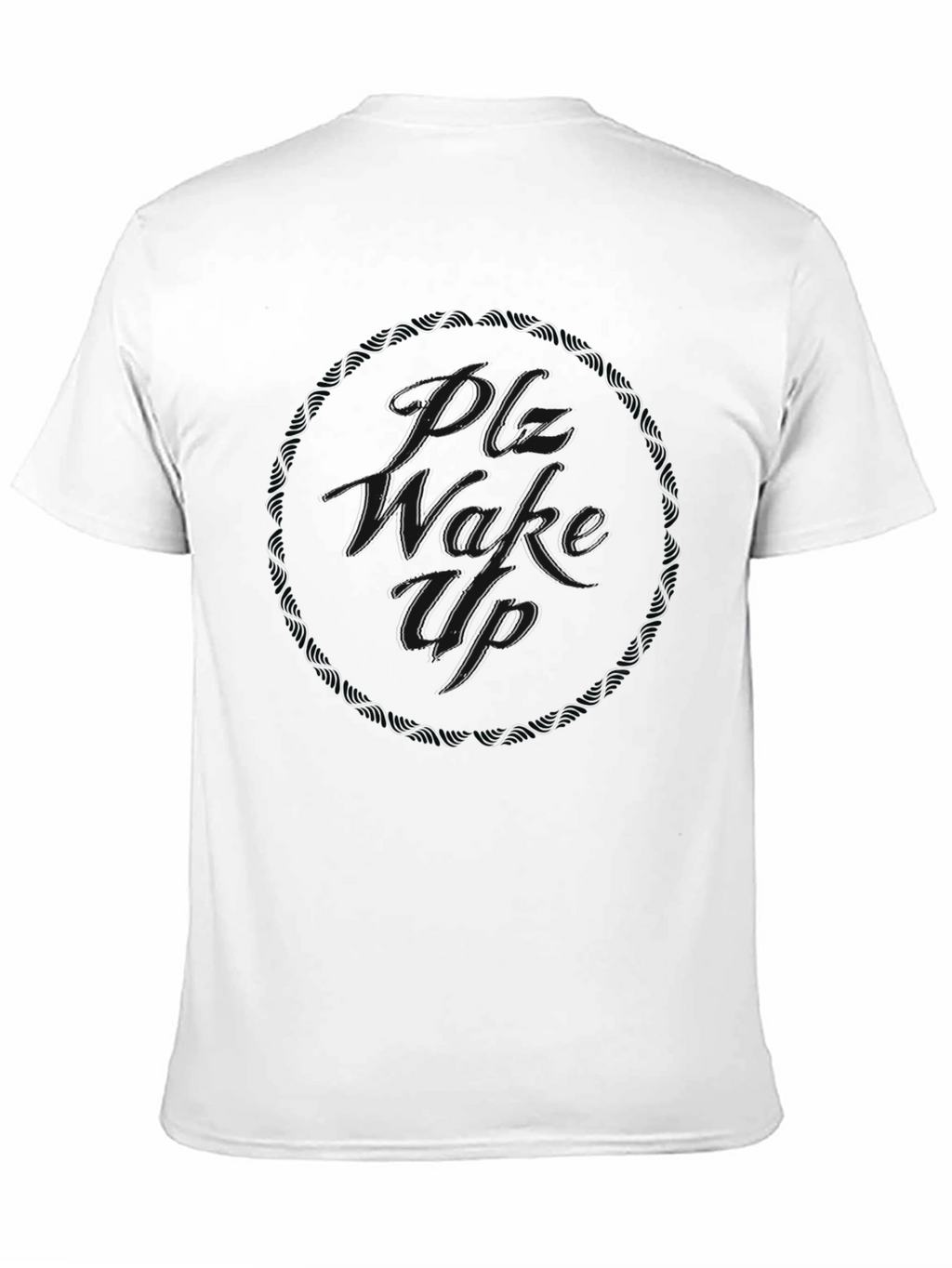 Black T-Shirt with Subtle Graphic Design