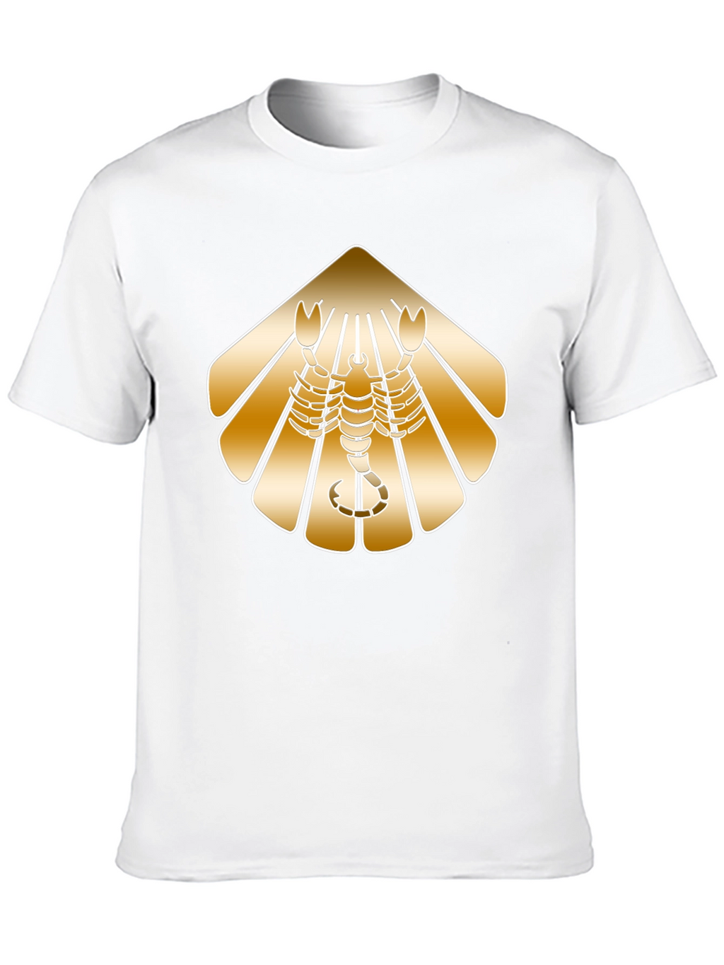 Golden Scorpion Graphic Black T-Shirt