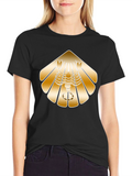 Golden Scorpion Graphic Black T-Shirt