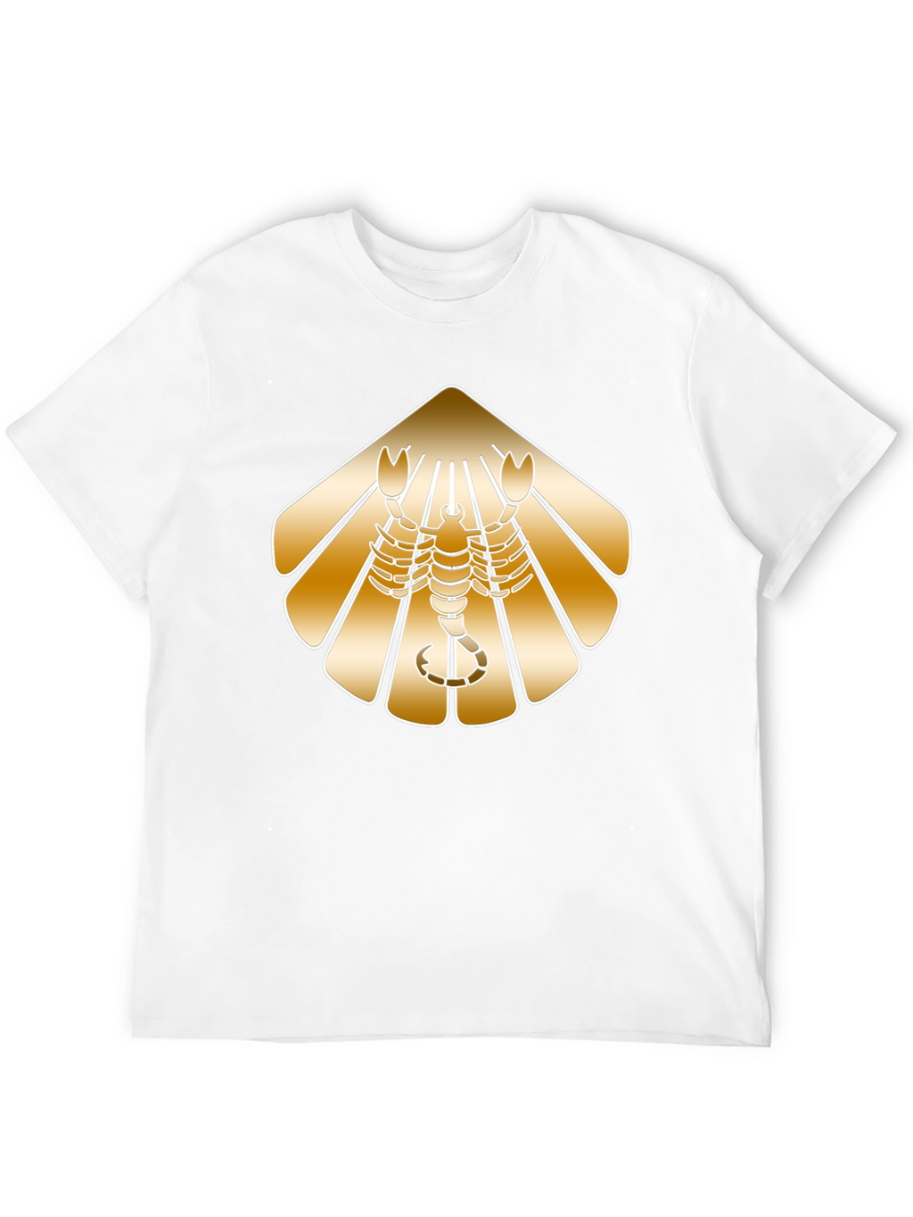 Golden Scorpion Graphic Black T-Shirt
