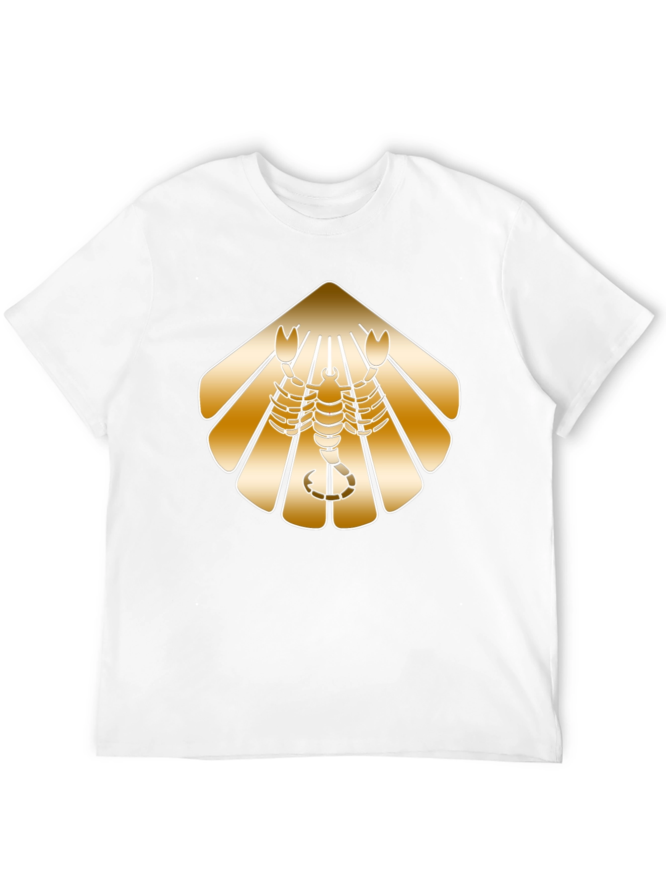 Golden Scorpion Graphic Black T-Shirt