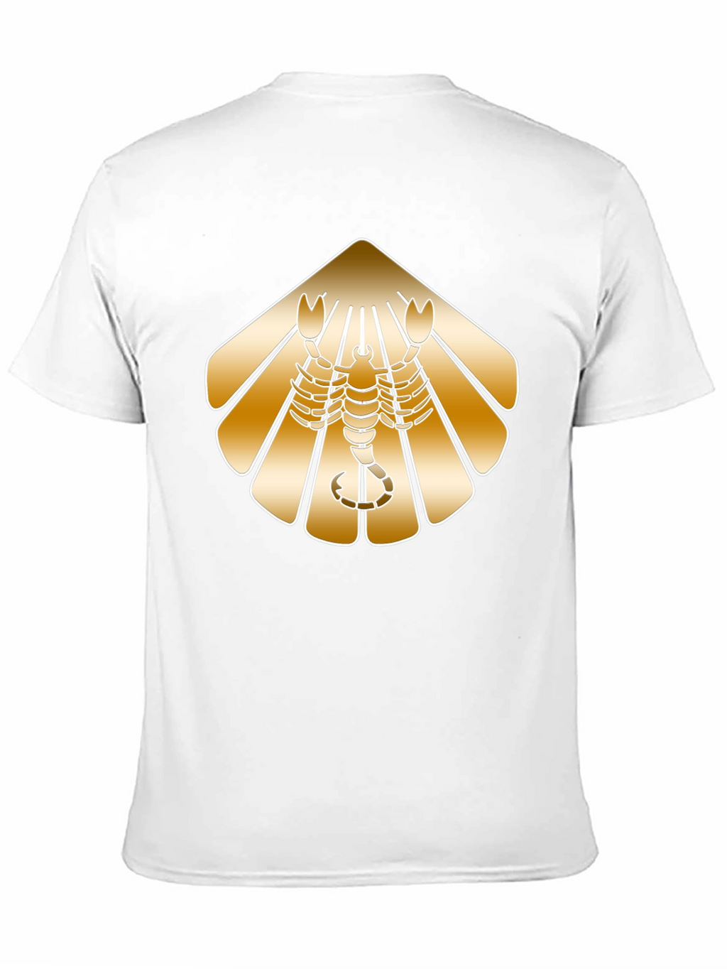 Golden Scorpion Graphic Black T-Shirt
