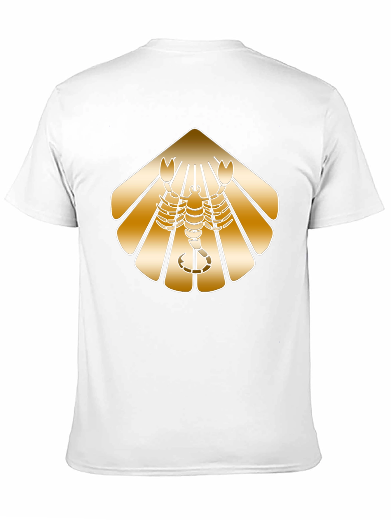 Golden Scorpion Graphic Black T-Shirt