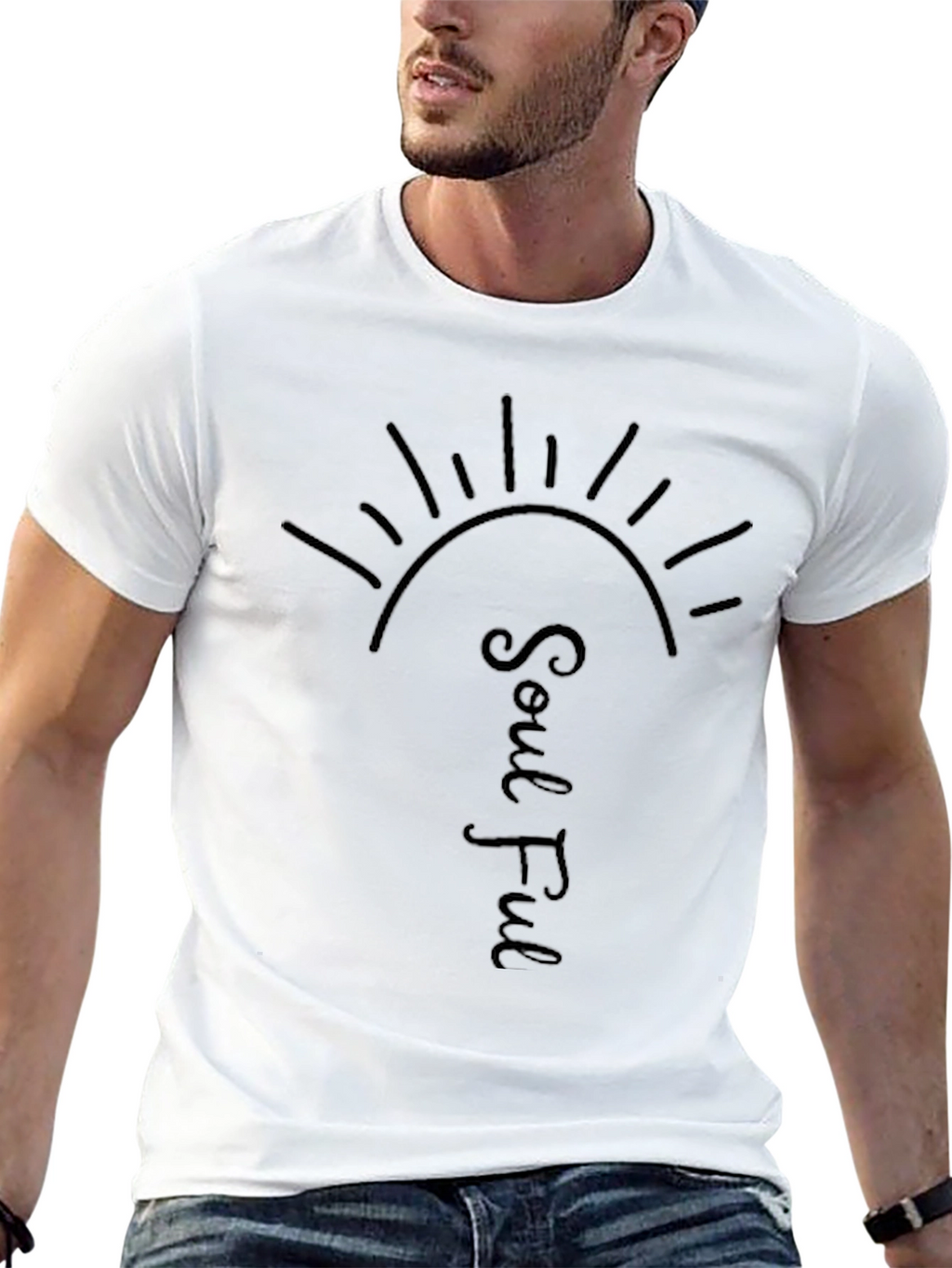Soulful Sun Graphic Tee - Black