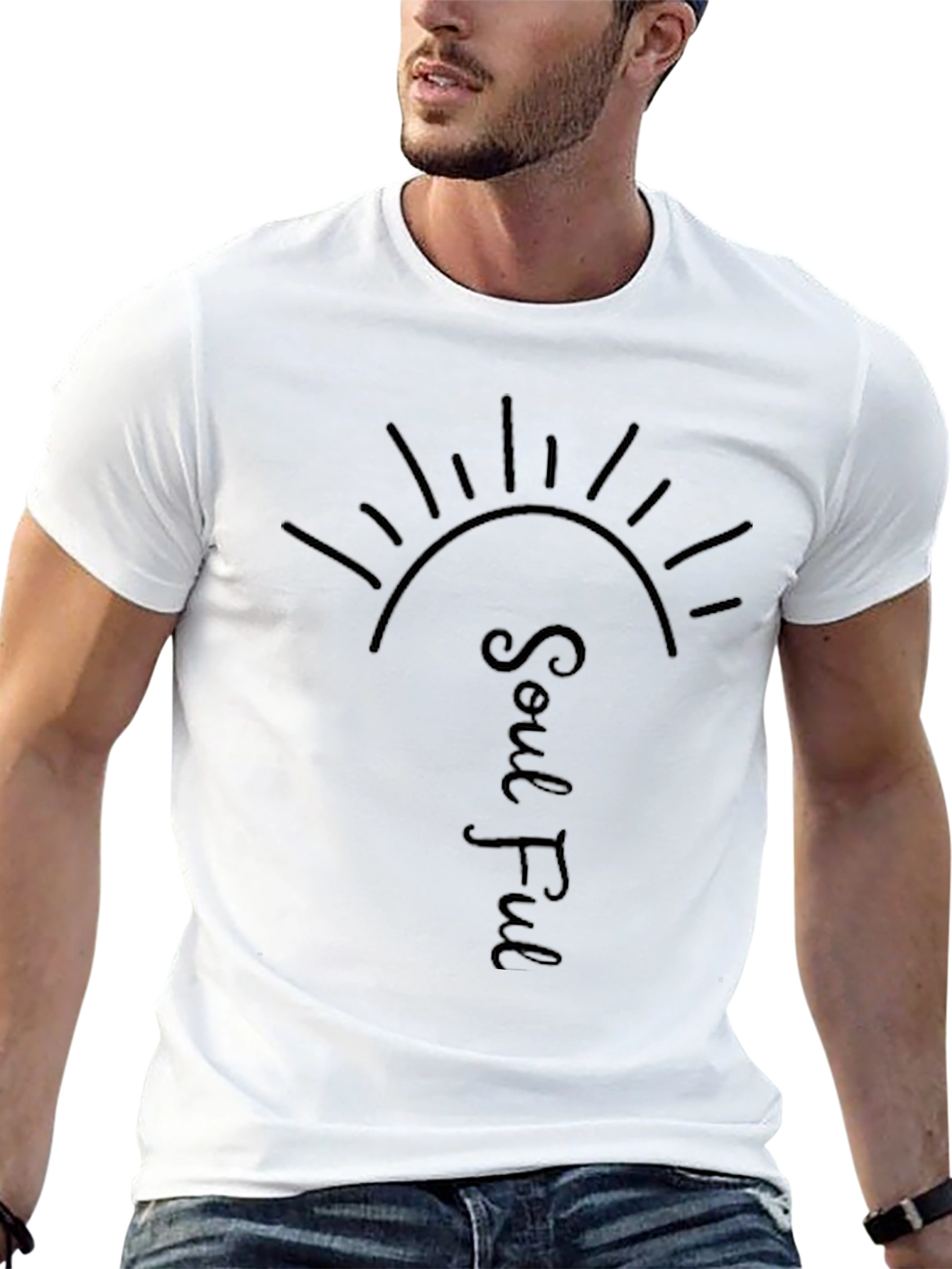 Soulful Sun Graphic Tee - Black