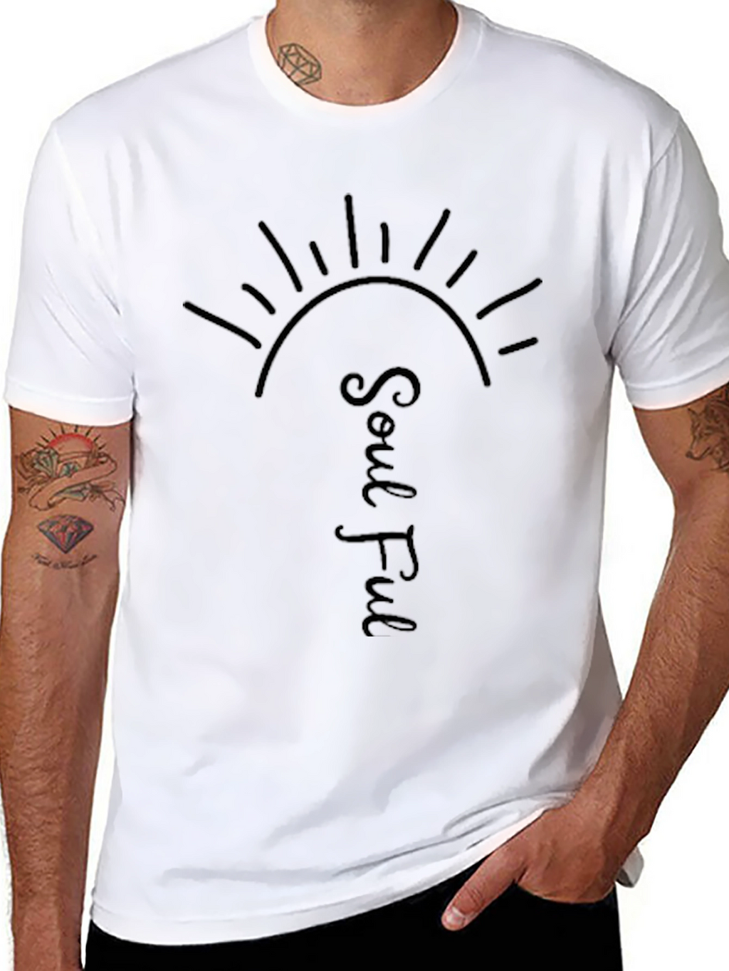 Soulful Sun Graphic Tee - Black