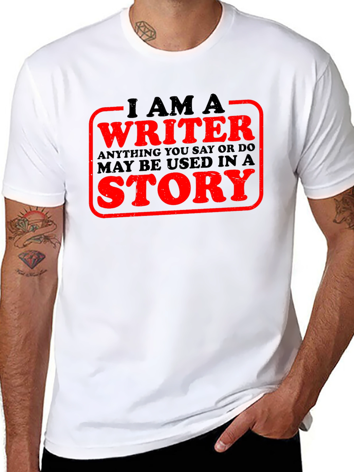 I Am A Writer T-Shirt Novelty Tee