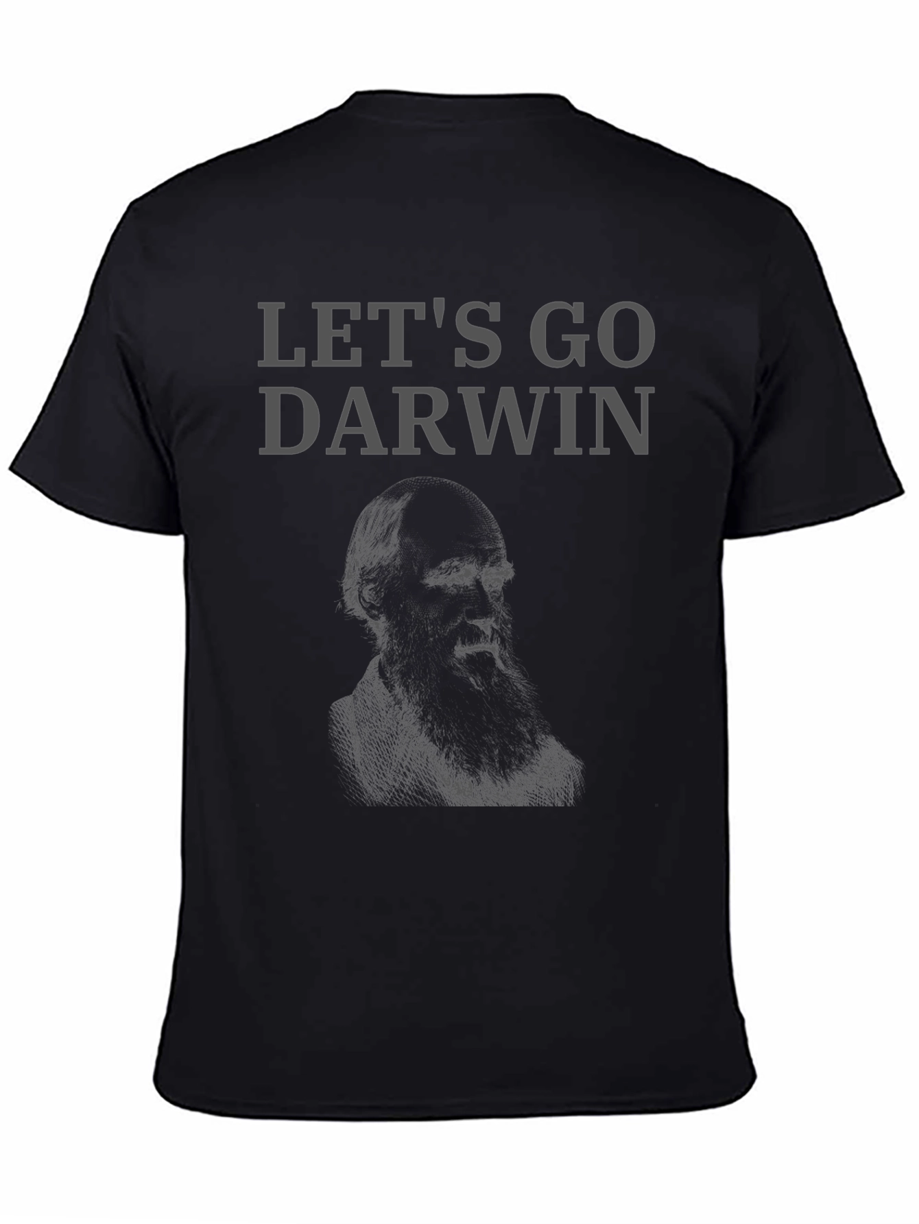 Lets Go Darwin Graphic Tee - Black Cotton T-Shirt