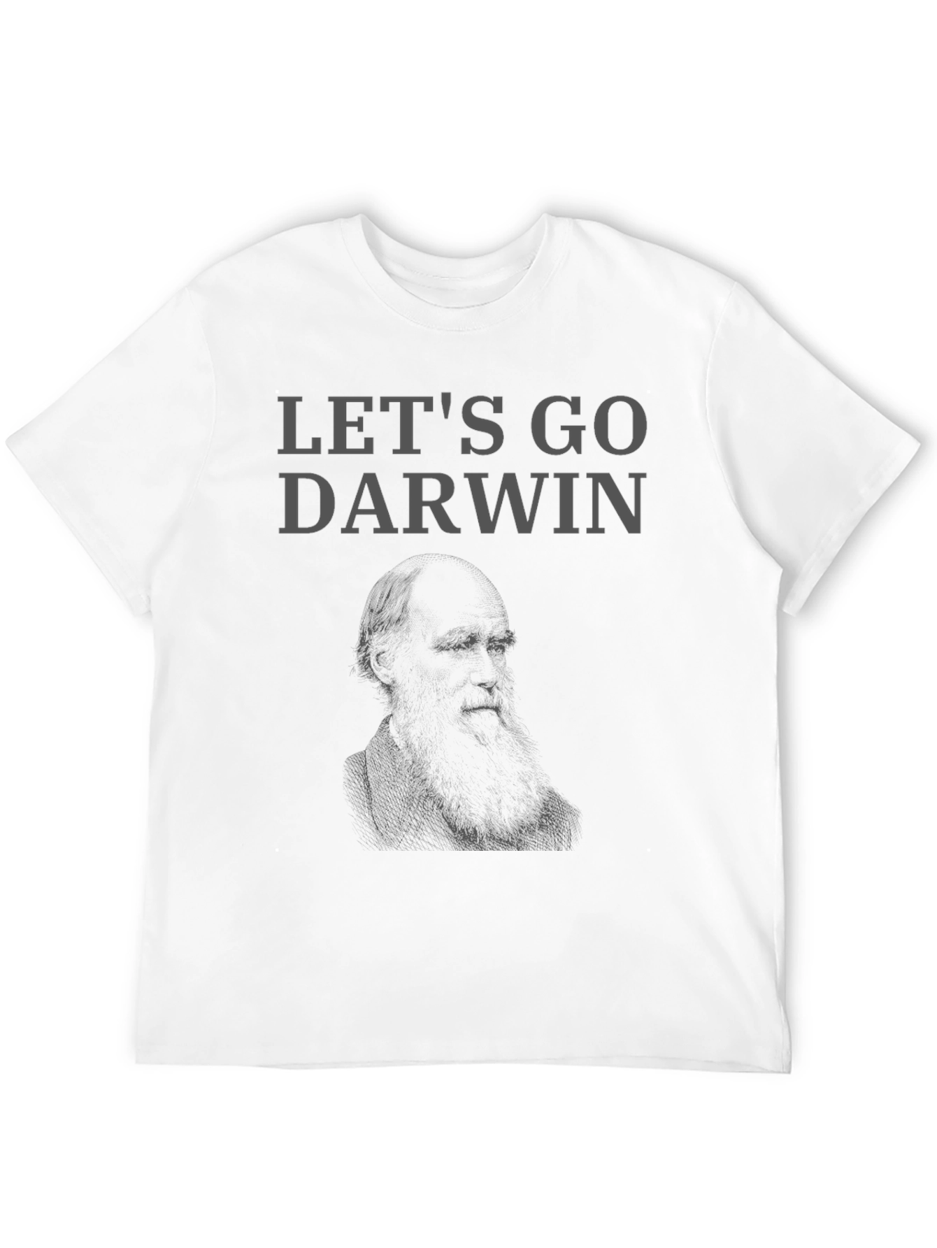 Lets Go Darwin Graphic Tee - Black Cotton T-Shirt