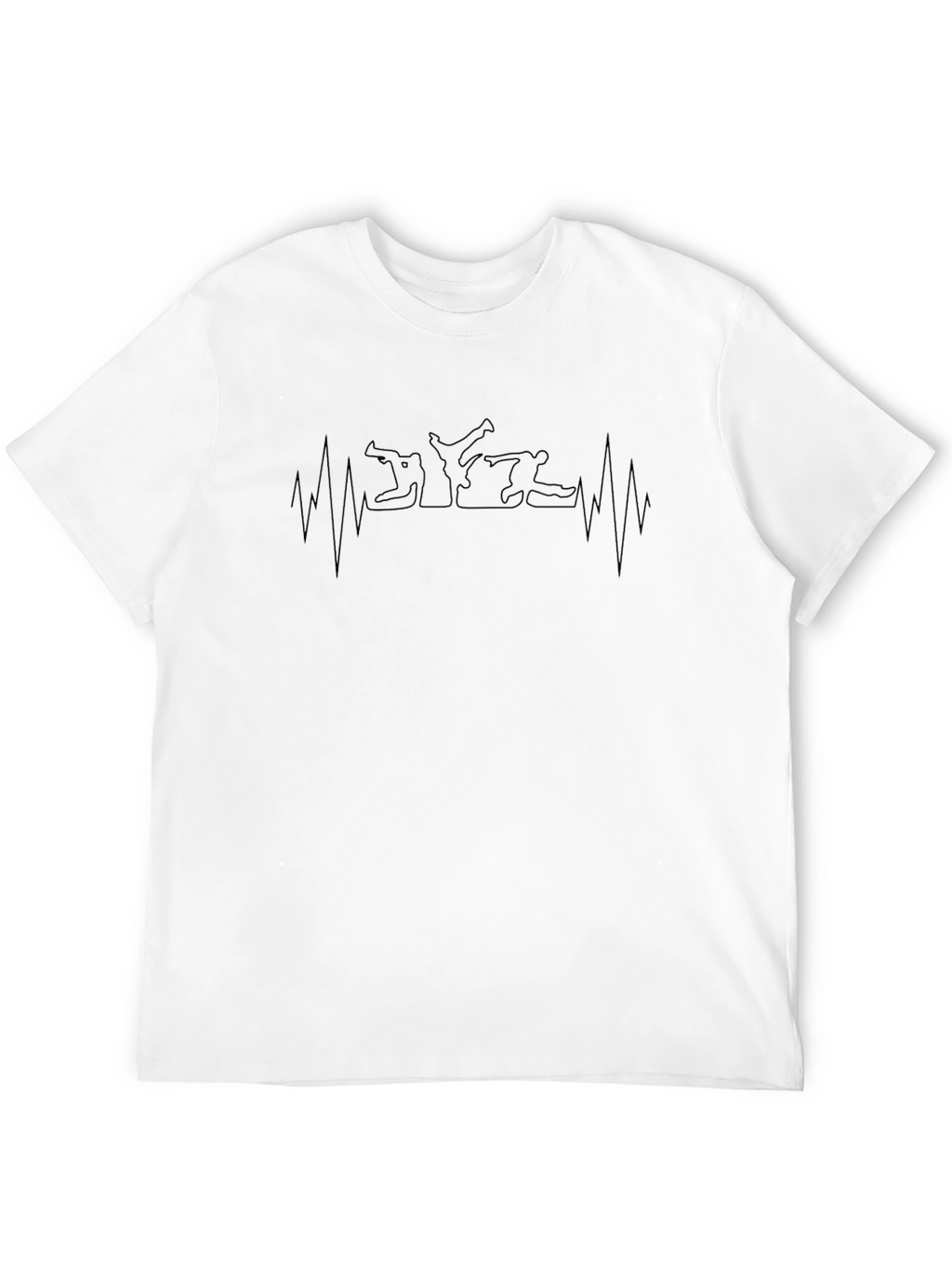 Martial Arts Heartbeat T-Shirt - Black