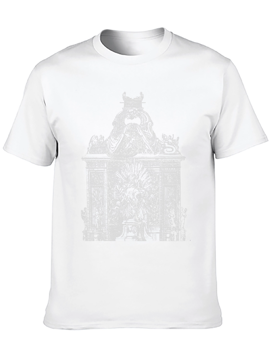 Ornate Monument Graphic Tee - Black