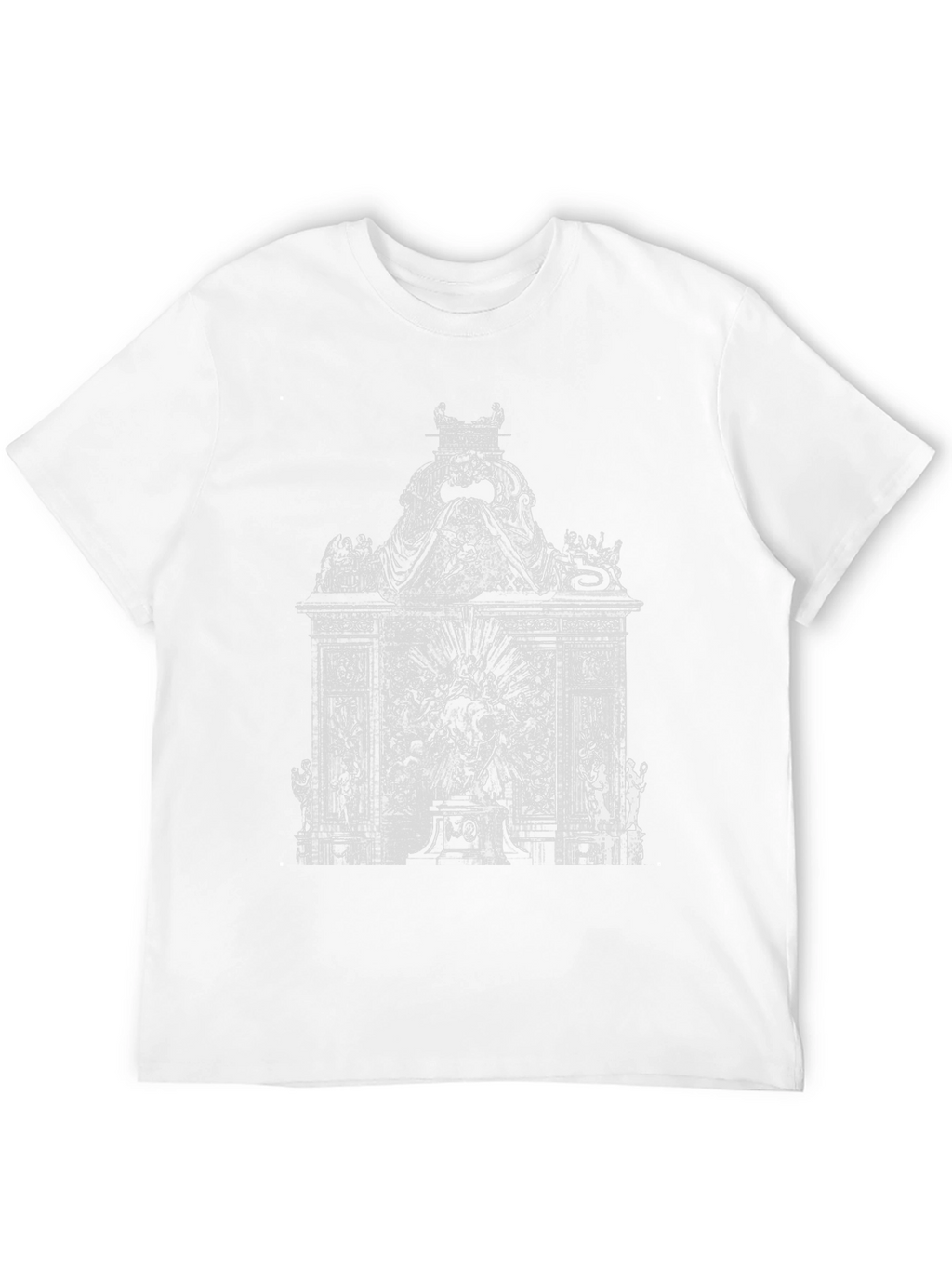 Ornate Monument Graphic Tee - Black