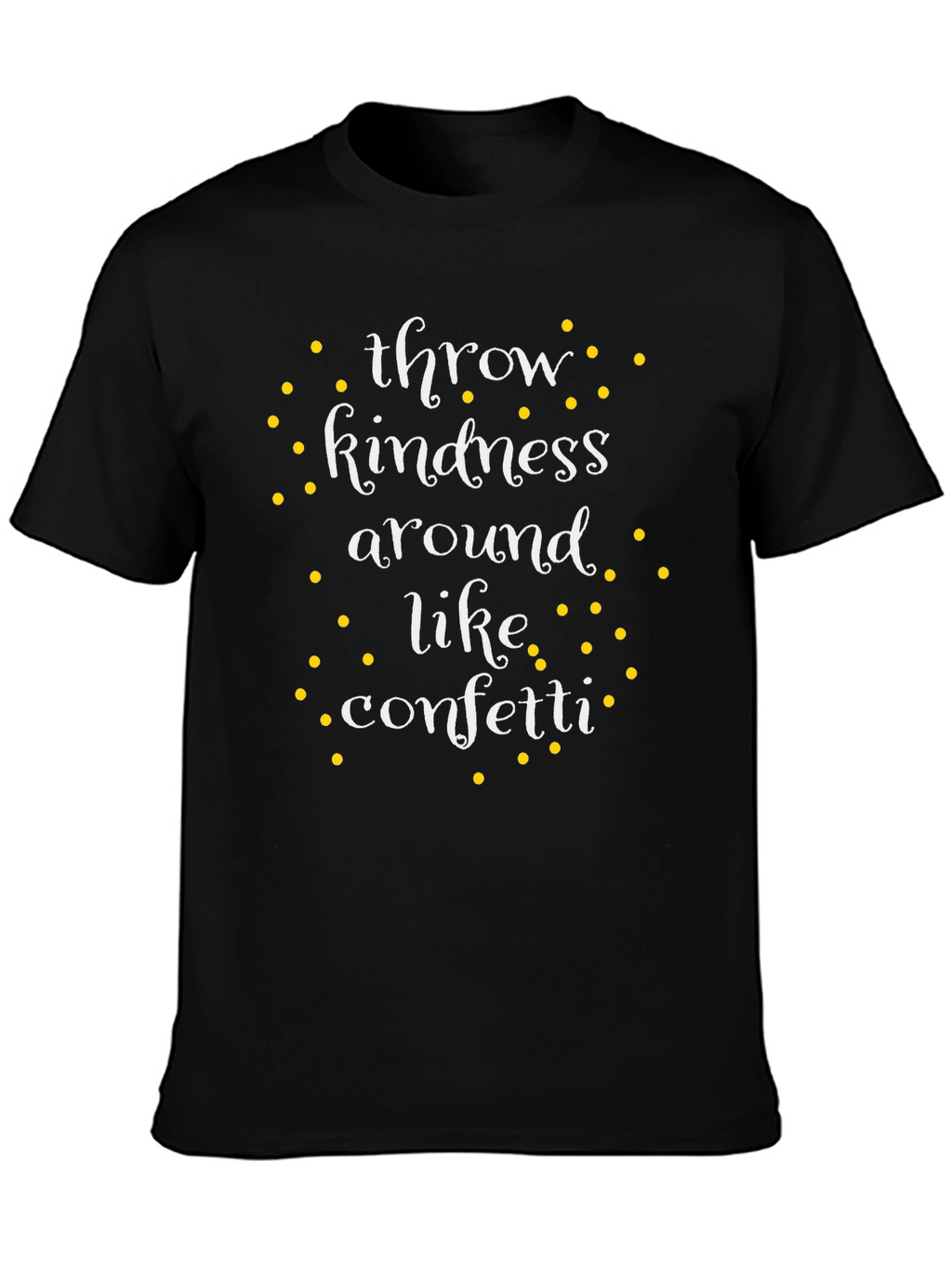 Kindness Confetti Black T-Shirt