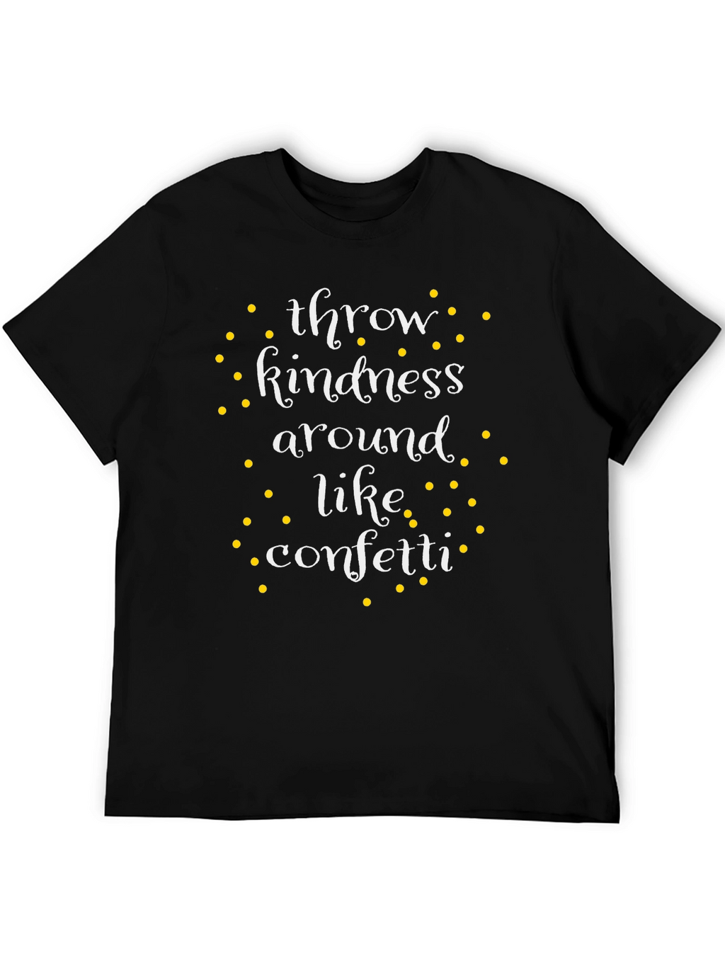 Kindness Confetti Black T-Shirt