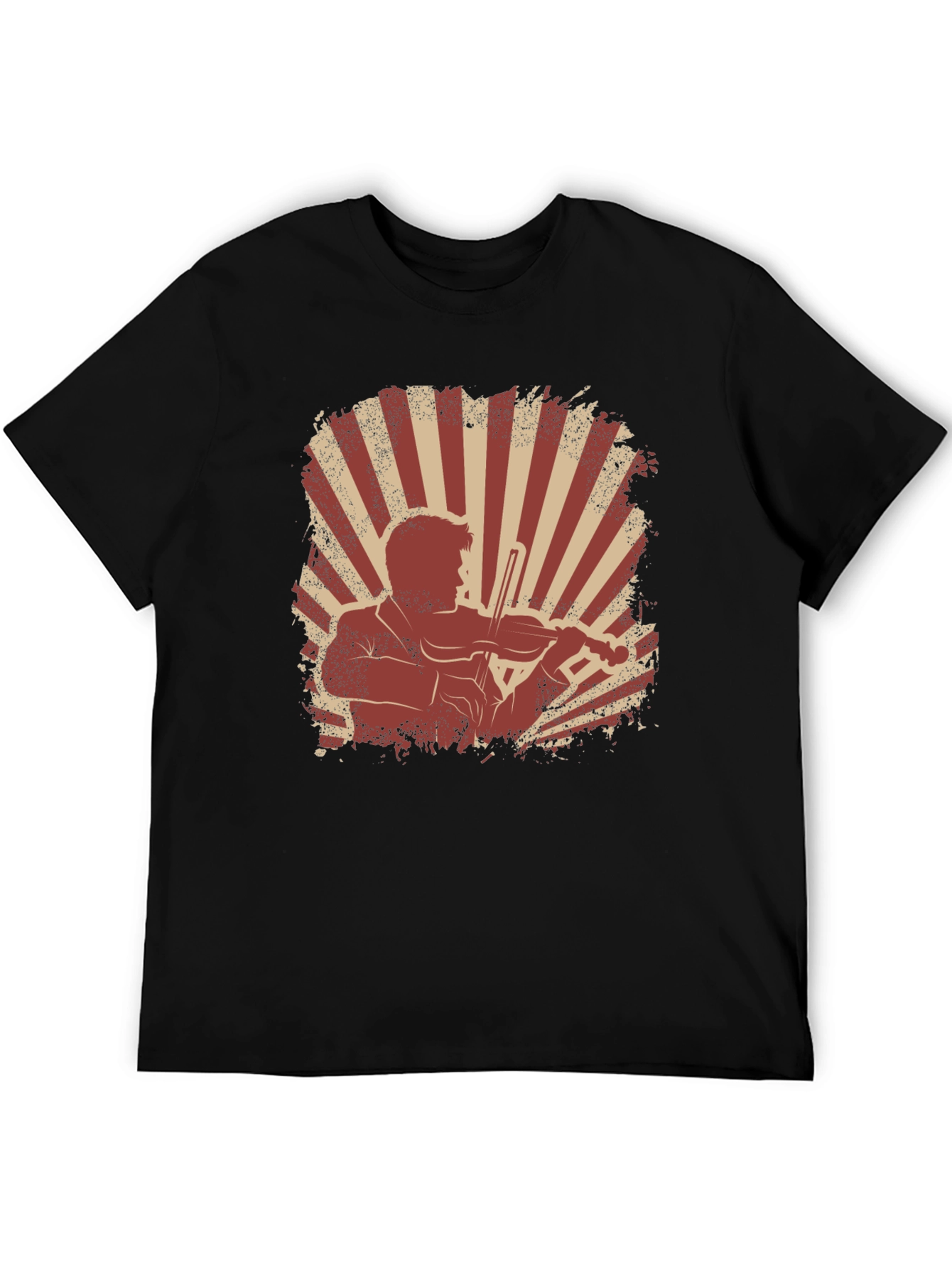 Violinist Graphic T-Shirt - Vintage Style