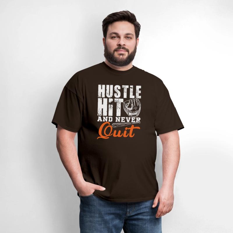 Hustle Hit and Never Quit Baseball Softball Gift