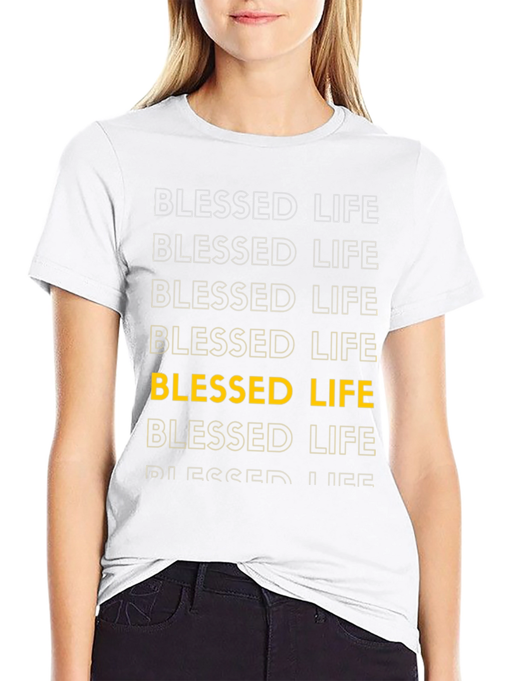 Blessed Life Graphic Tee - Soft Cotton Blend