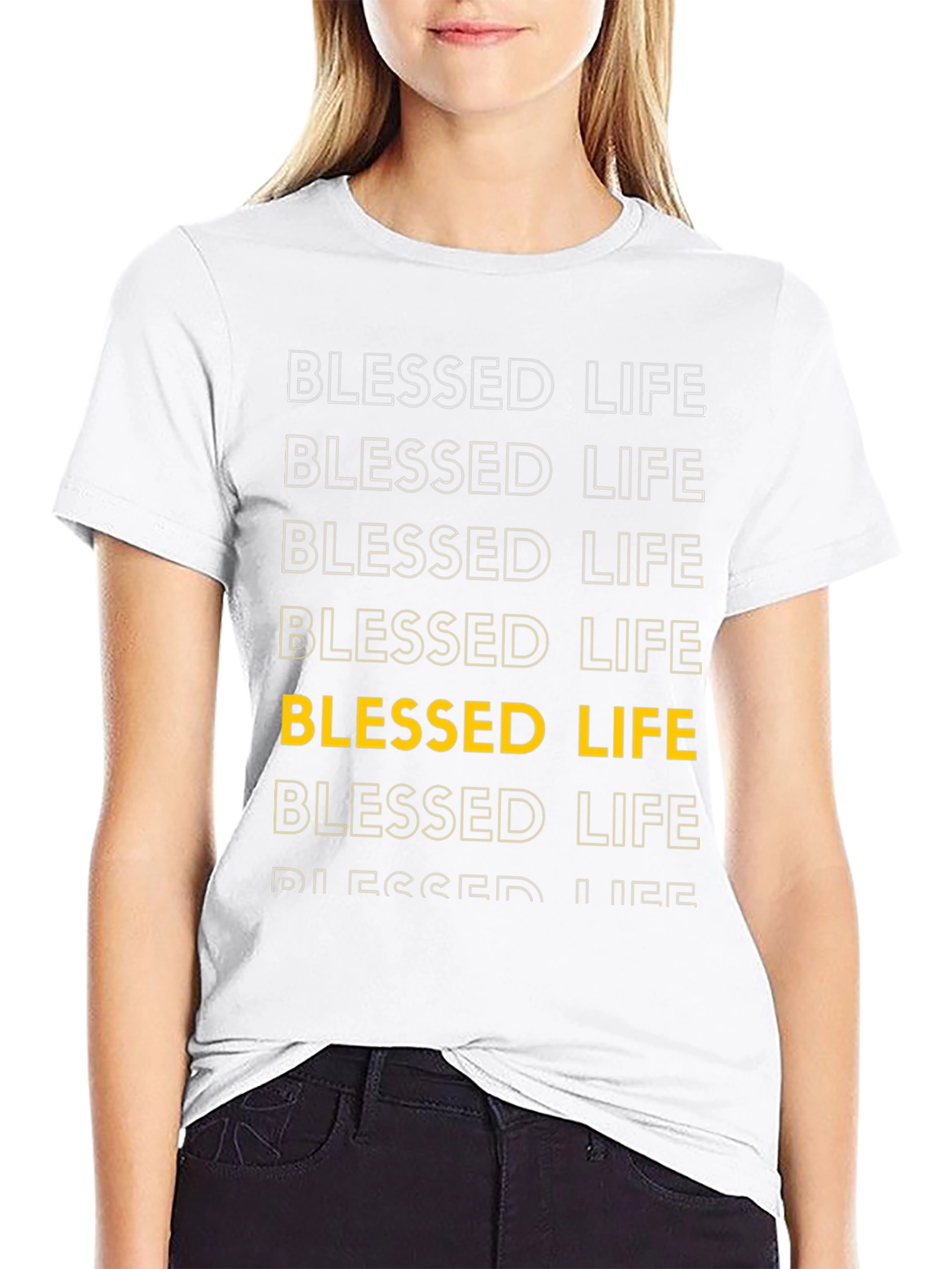 Blessed Life Graphic Tee - Soft Cotton Blend