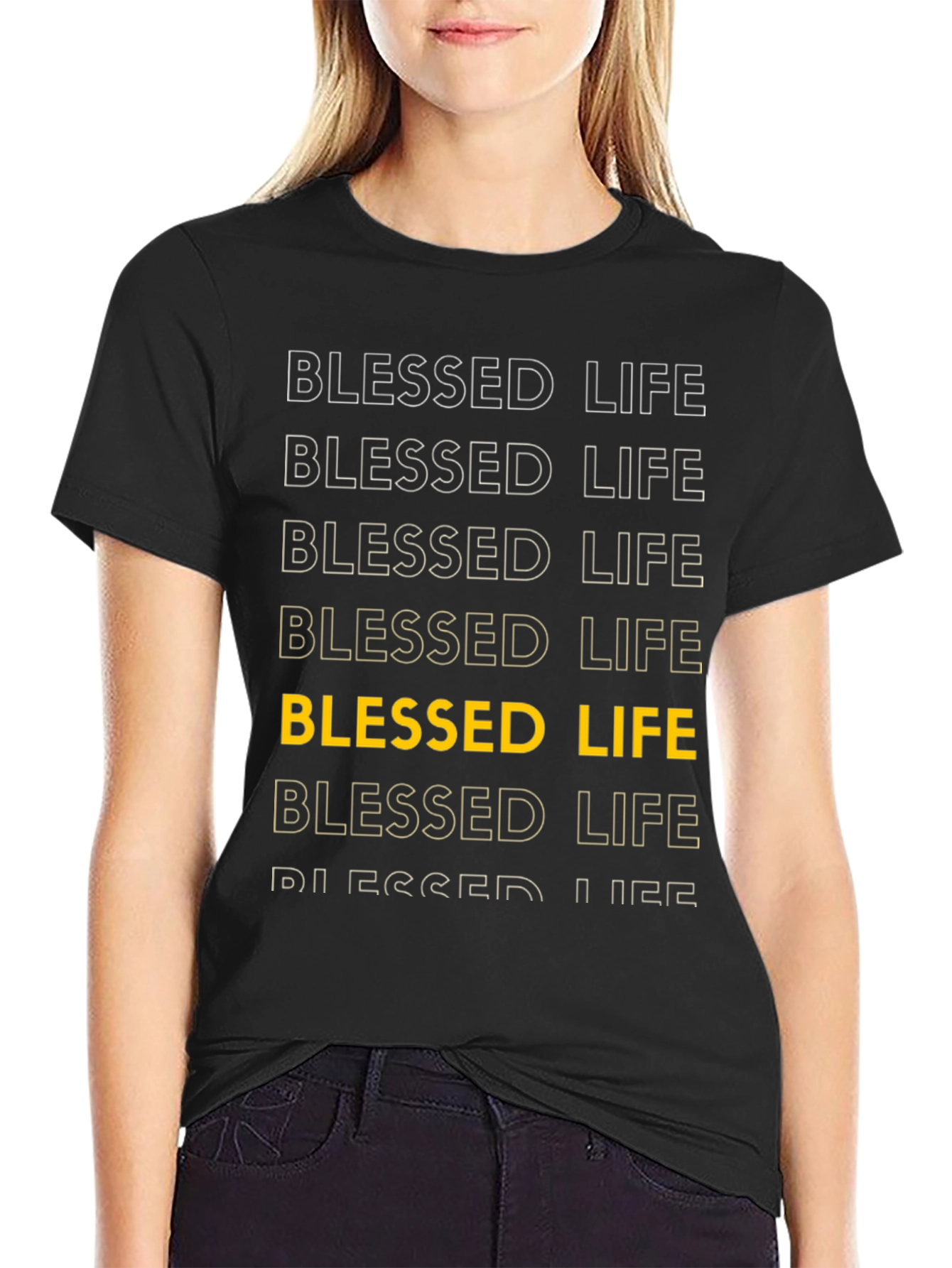 Blessed Life Graphic Tee - Soft Cotton Blend