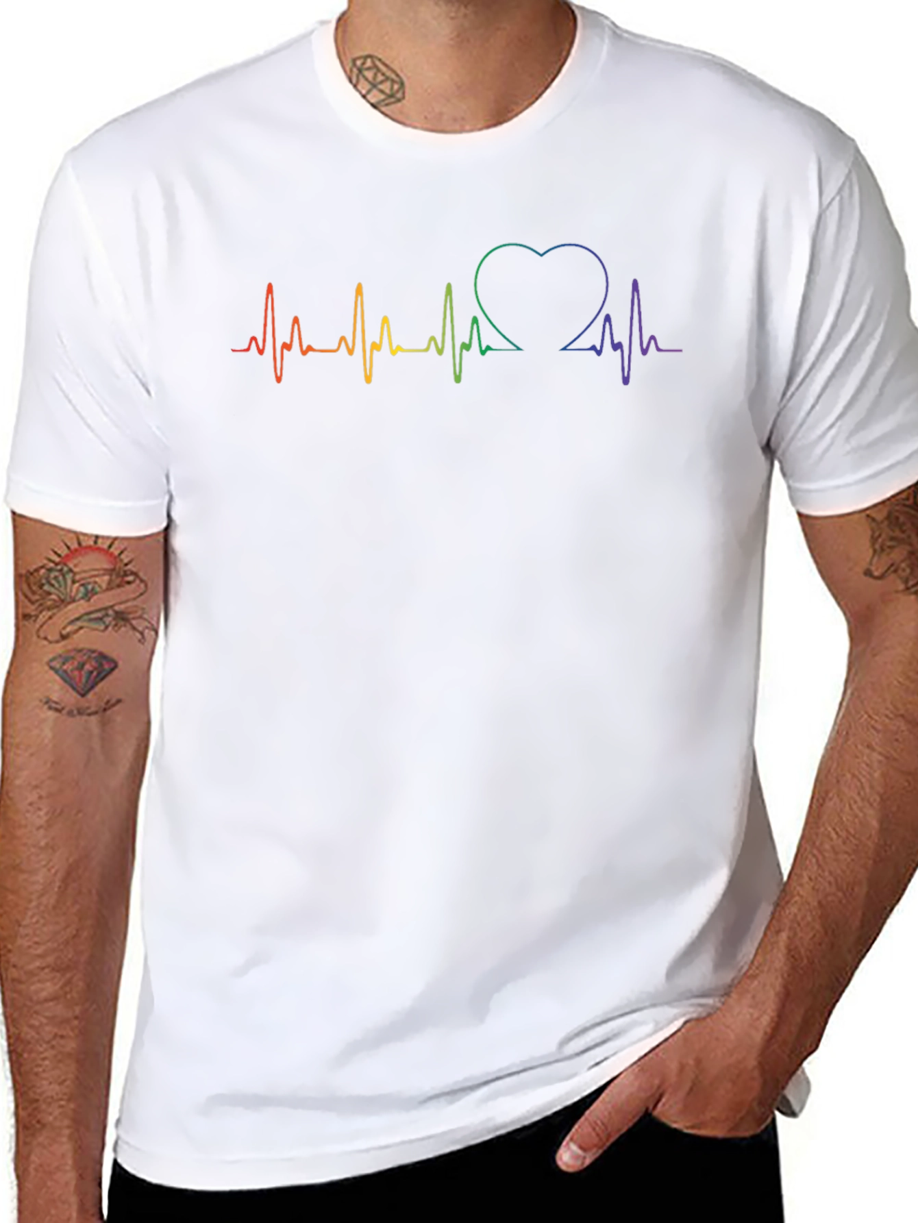 LGBTQ Heartbeat Pride T-Shirt