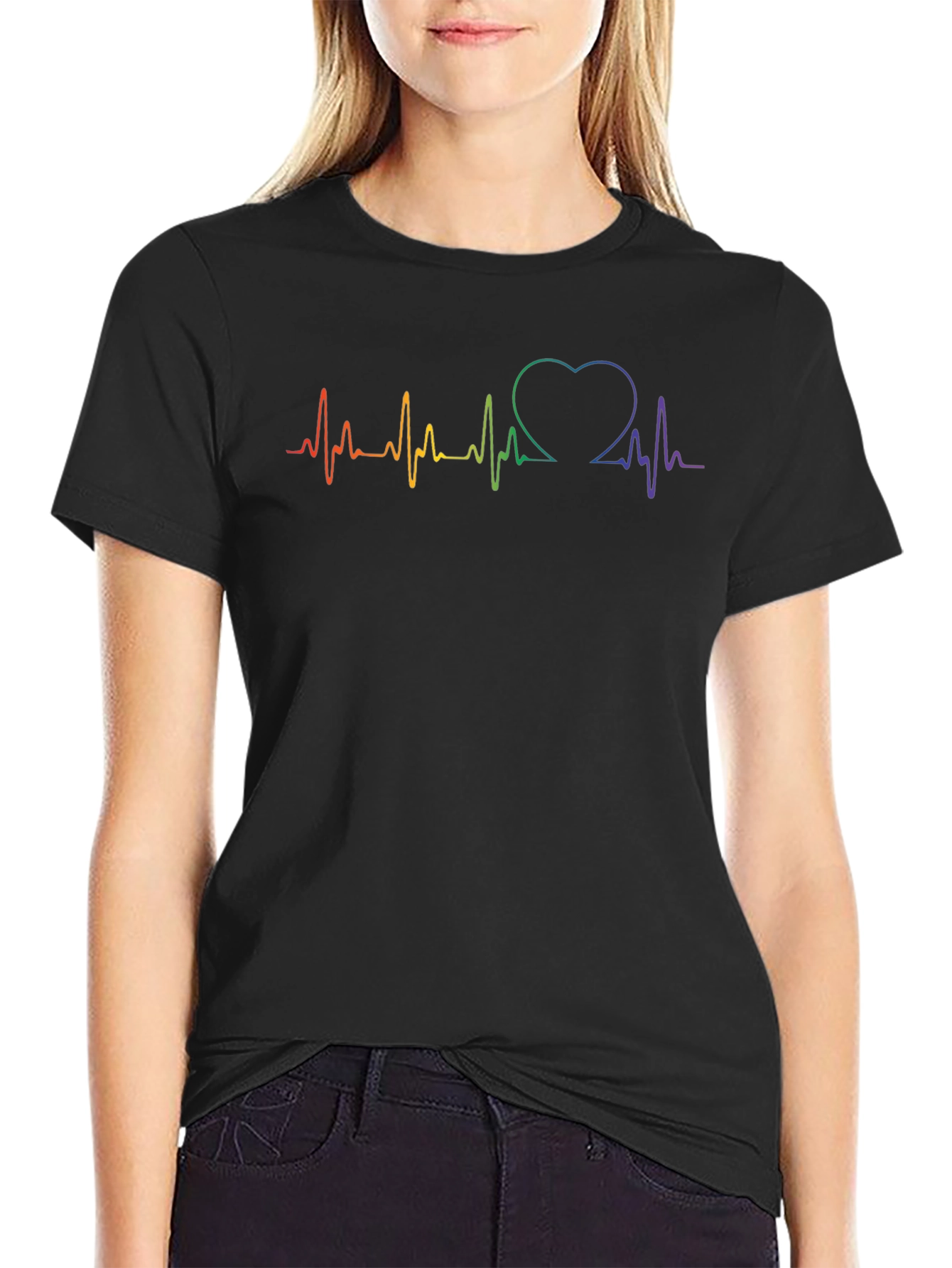 LGBTQ Heartbeat Pride T-Shirt