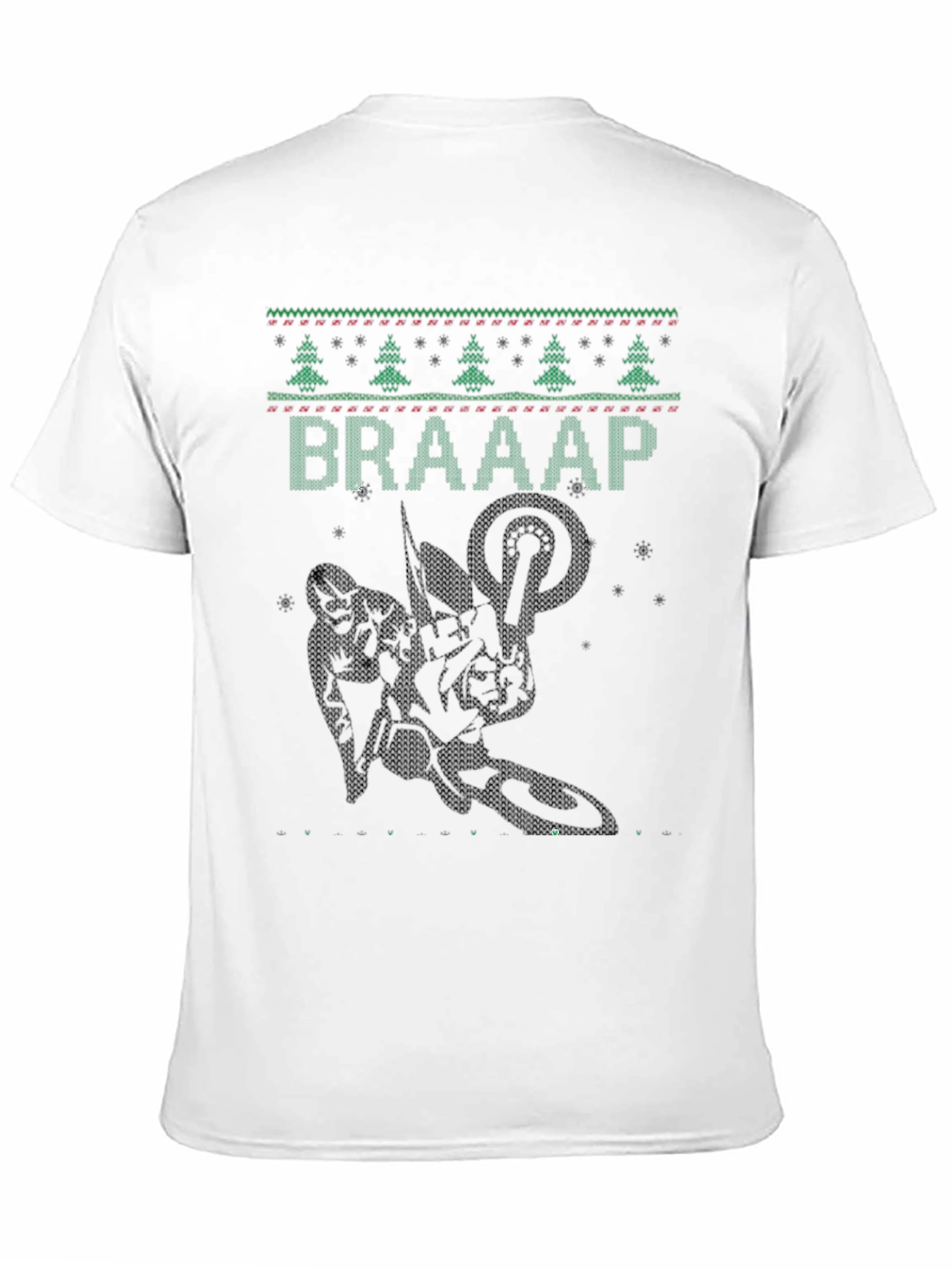 Braaap Christmas Tree Motorcross T-Shirt