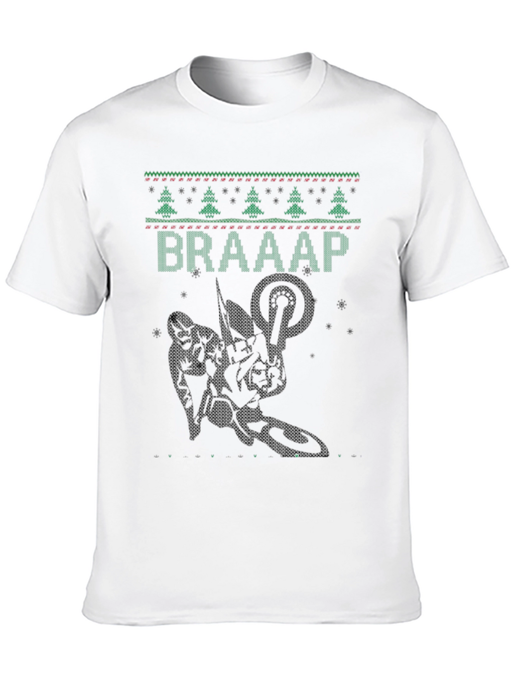 Braaap Christmas Tree Motorcross T-Shirt