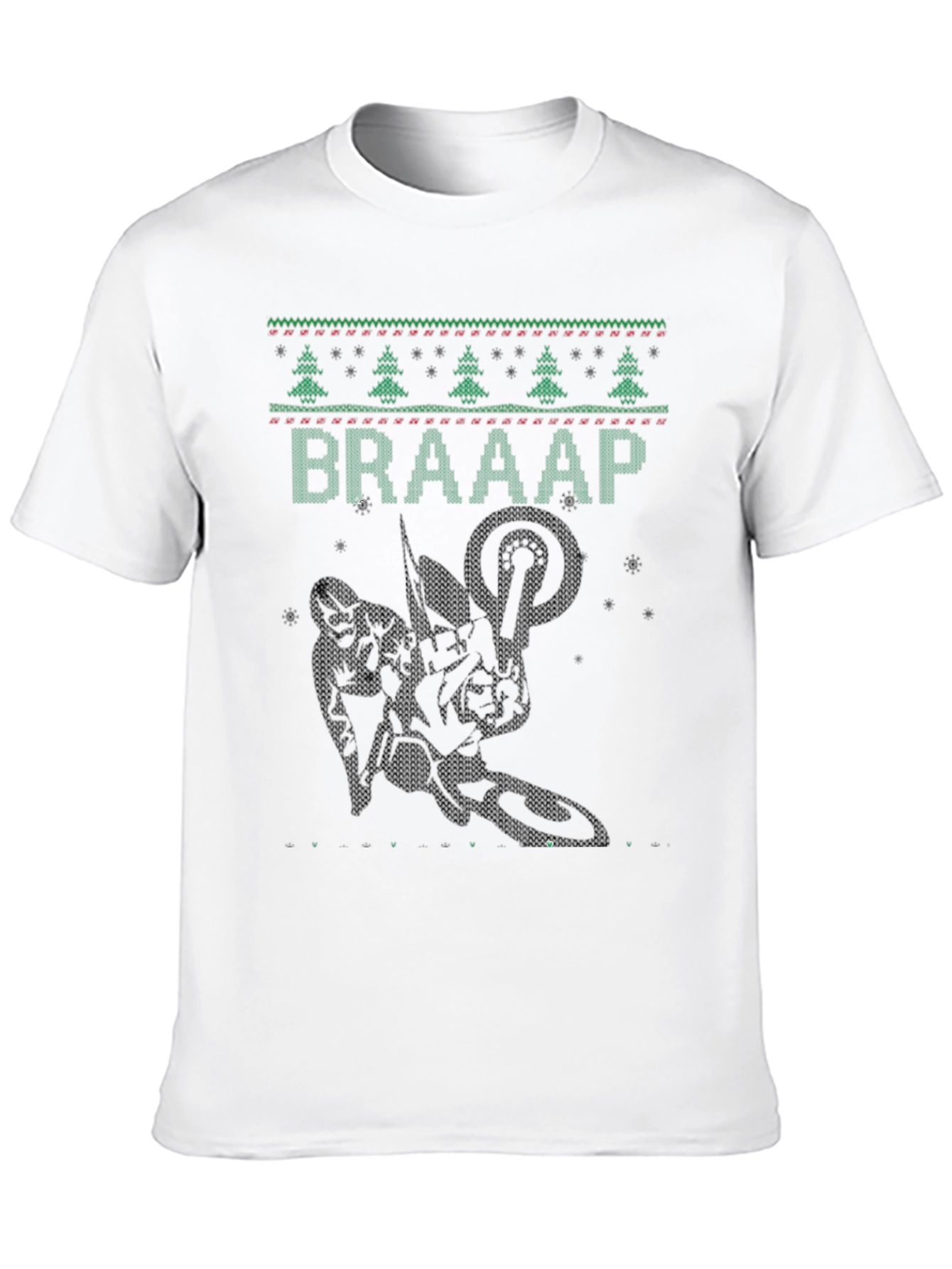 Braaap Christmas Tree Motorcross T-Shirt