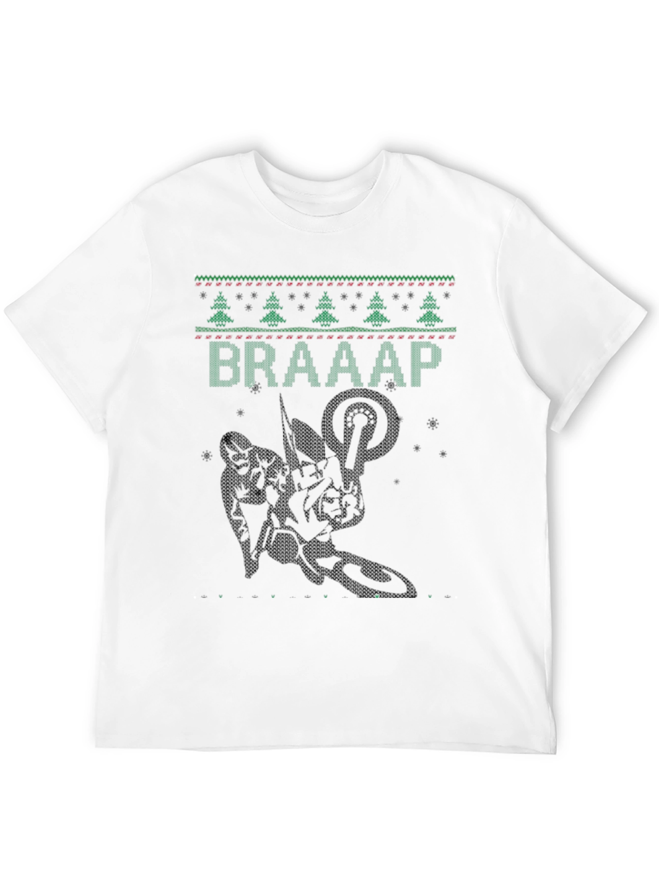 Braaap Christmas Tree Motorcross T-Shirt
