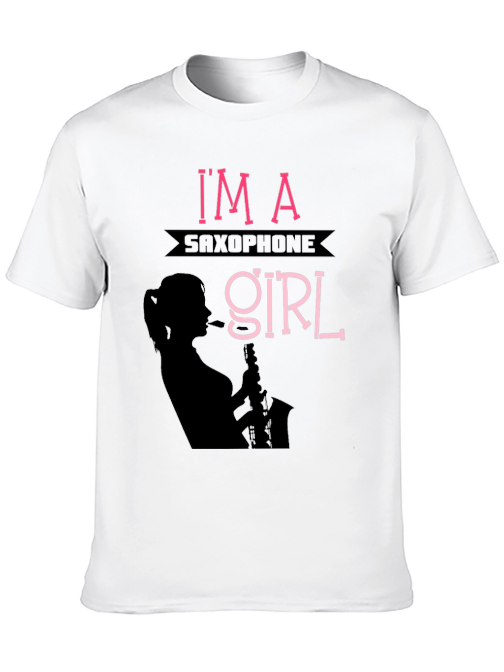 Saxophone Girl T-Shirt - Musician Tee
