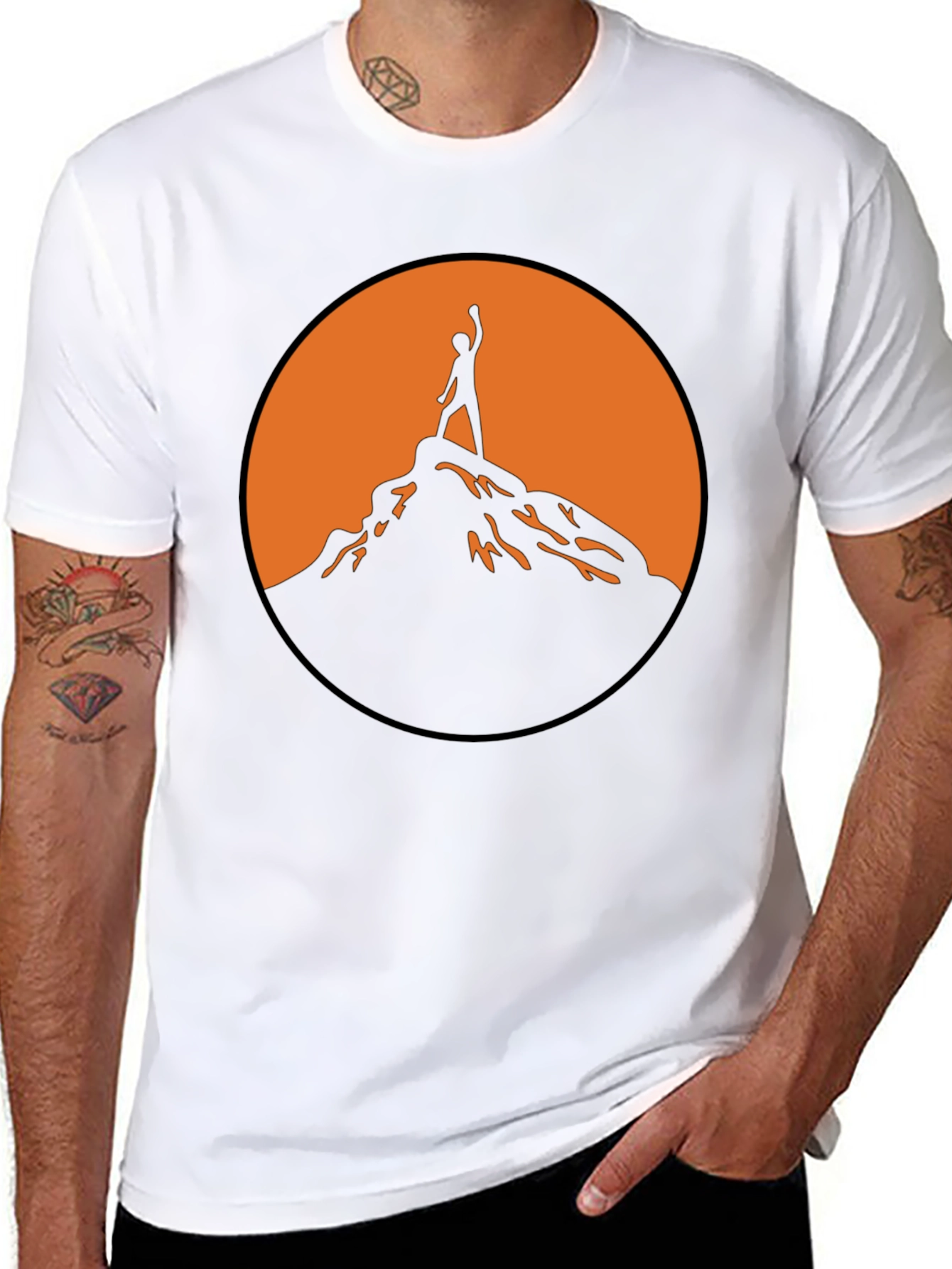 Black Mountain Climber Graphic Tee