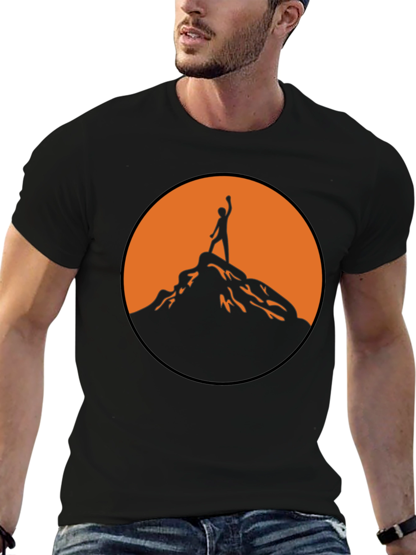 Black Mountain Climber Graphic Tee