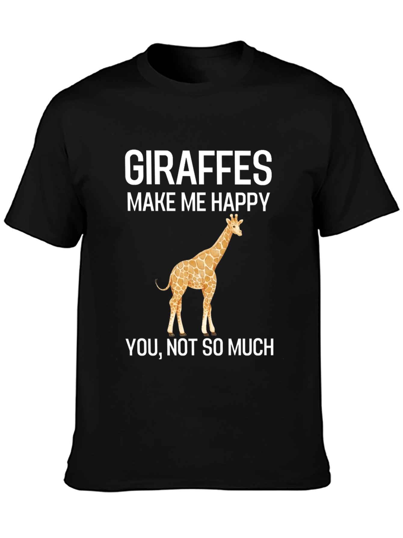 Giraffe Lover T-Shirt: Makes Me Happy