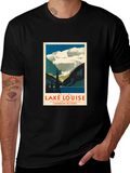 Lake Louise Graphic T-Shirt - Mens Black Tee
