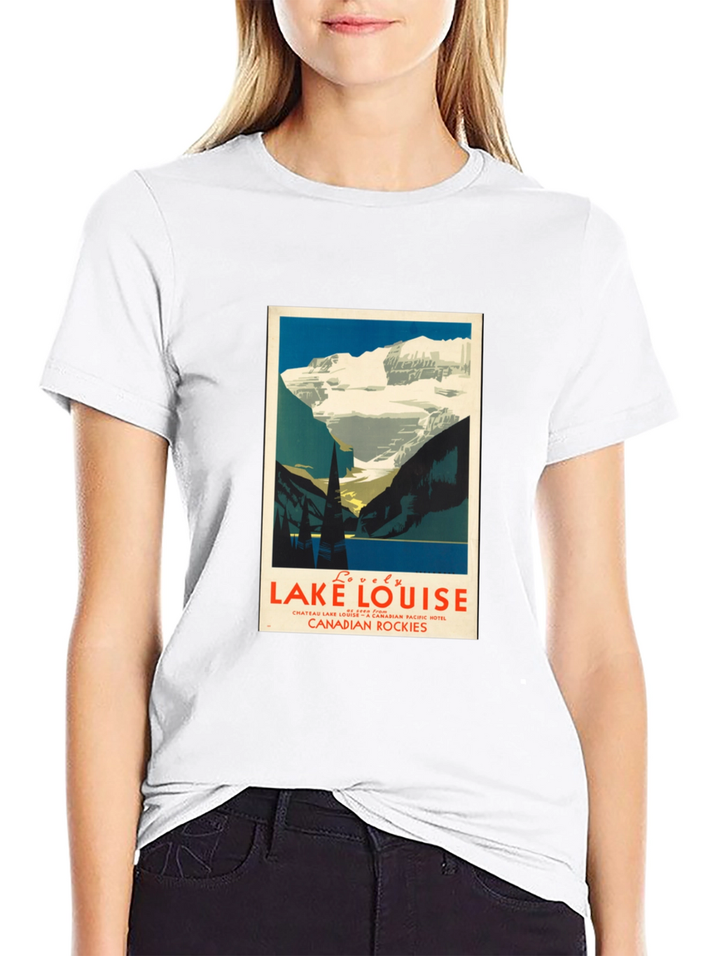 Lake Louise Graphic T-Shirt - Mens Black Tee