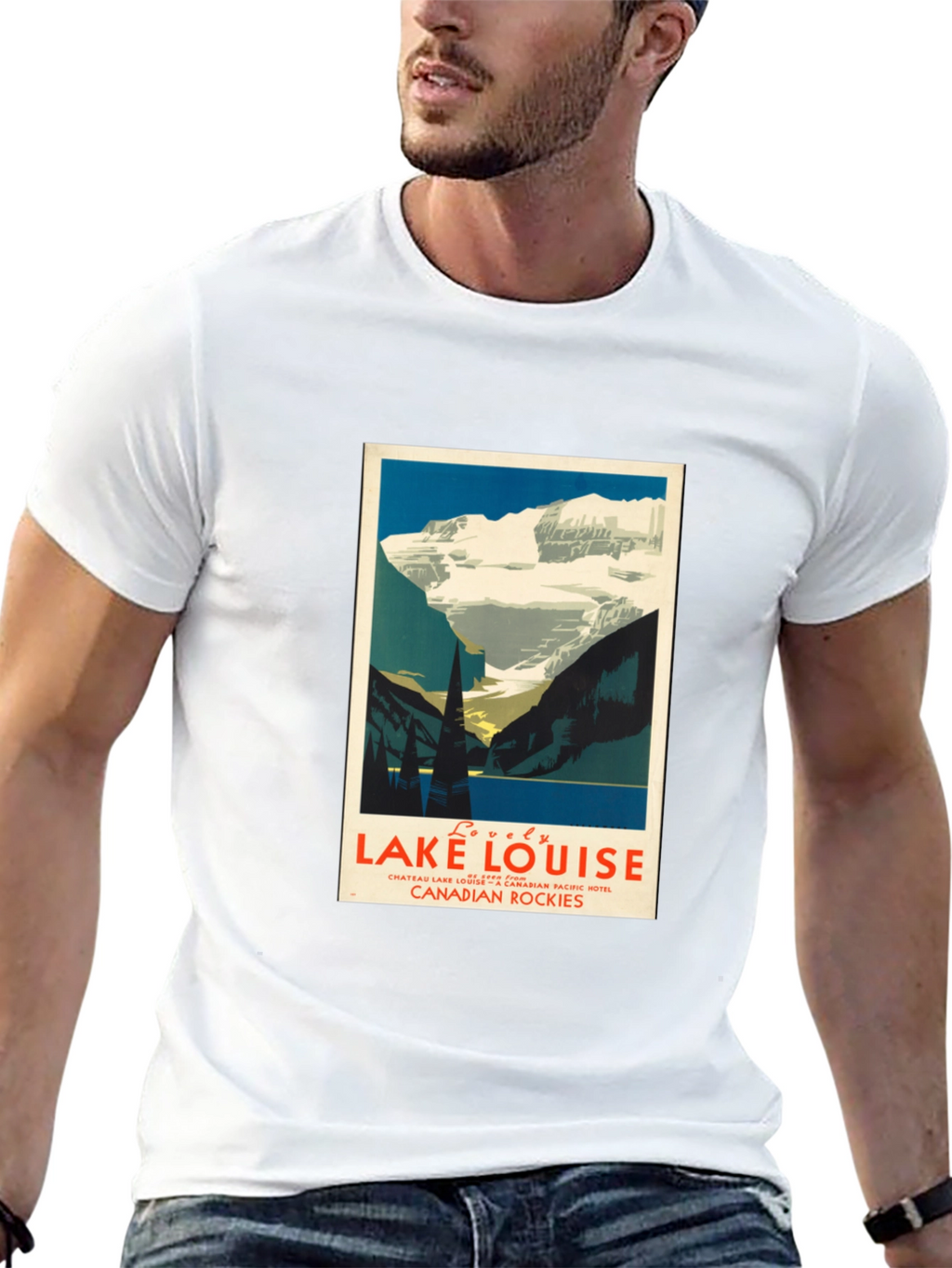 Lake Louise Graphic T-Shirt - Mens Black Tee