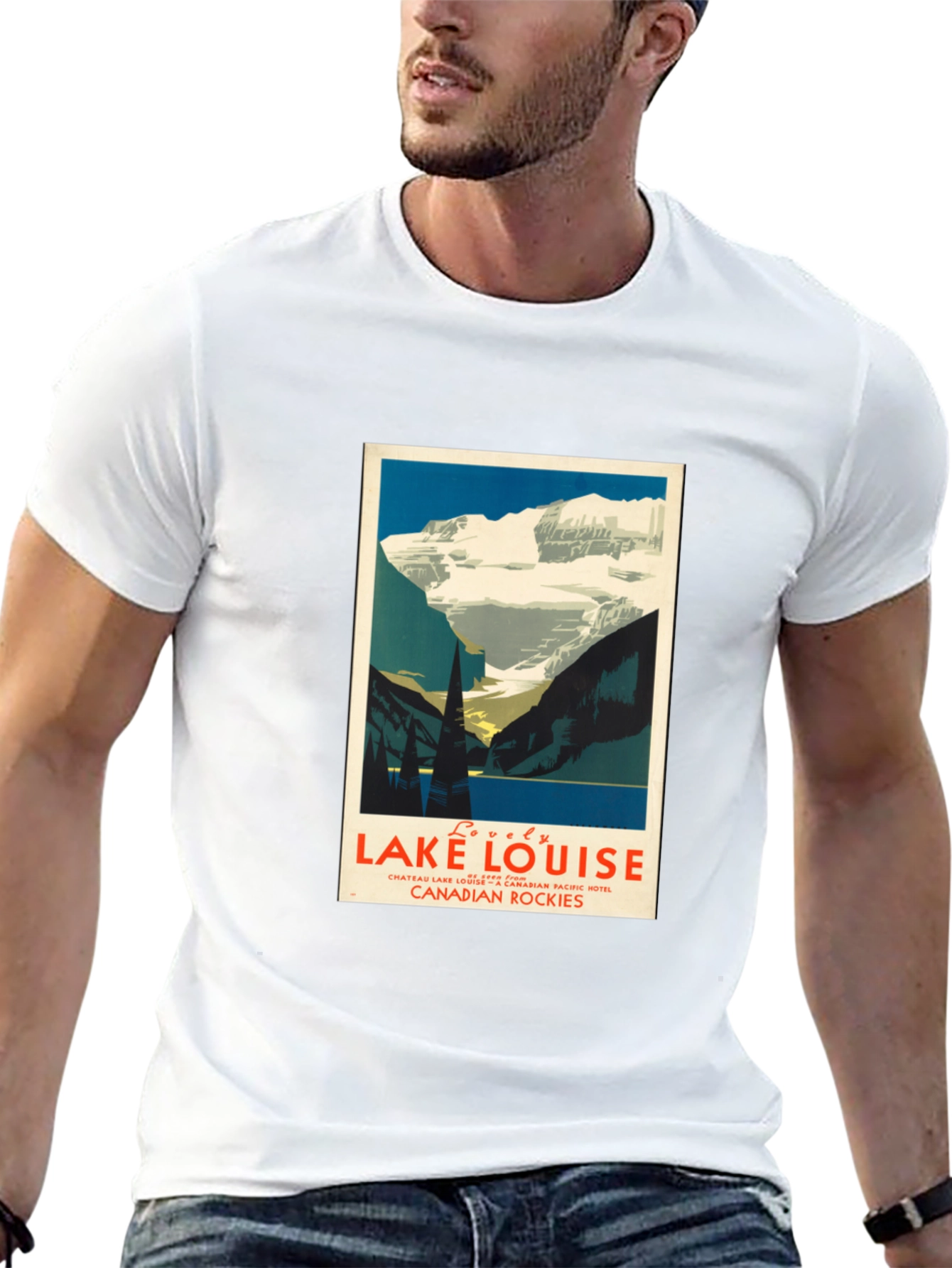Lake Louise Graphic T-Shirt - Mens Black Tee