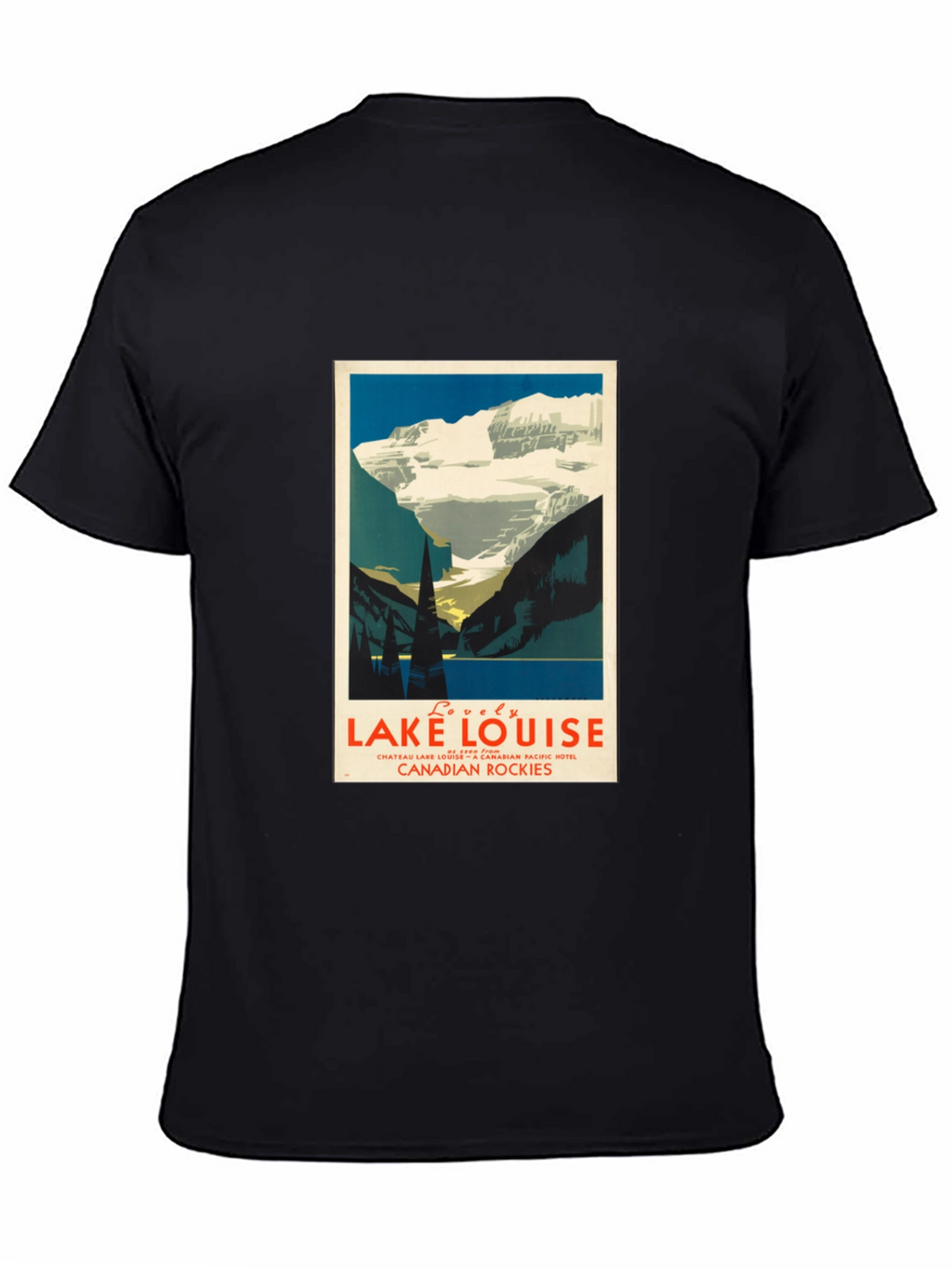 Lake Louise Graphic T-Shirt - Mens Black Tee