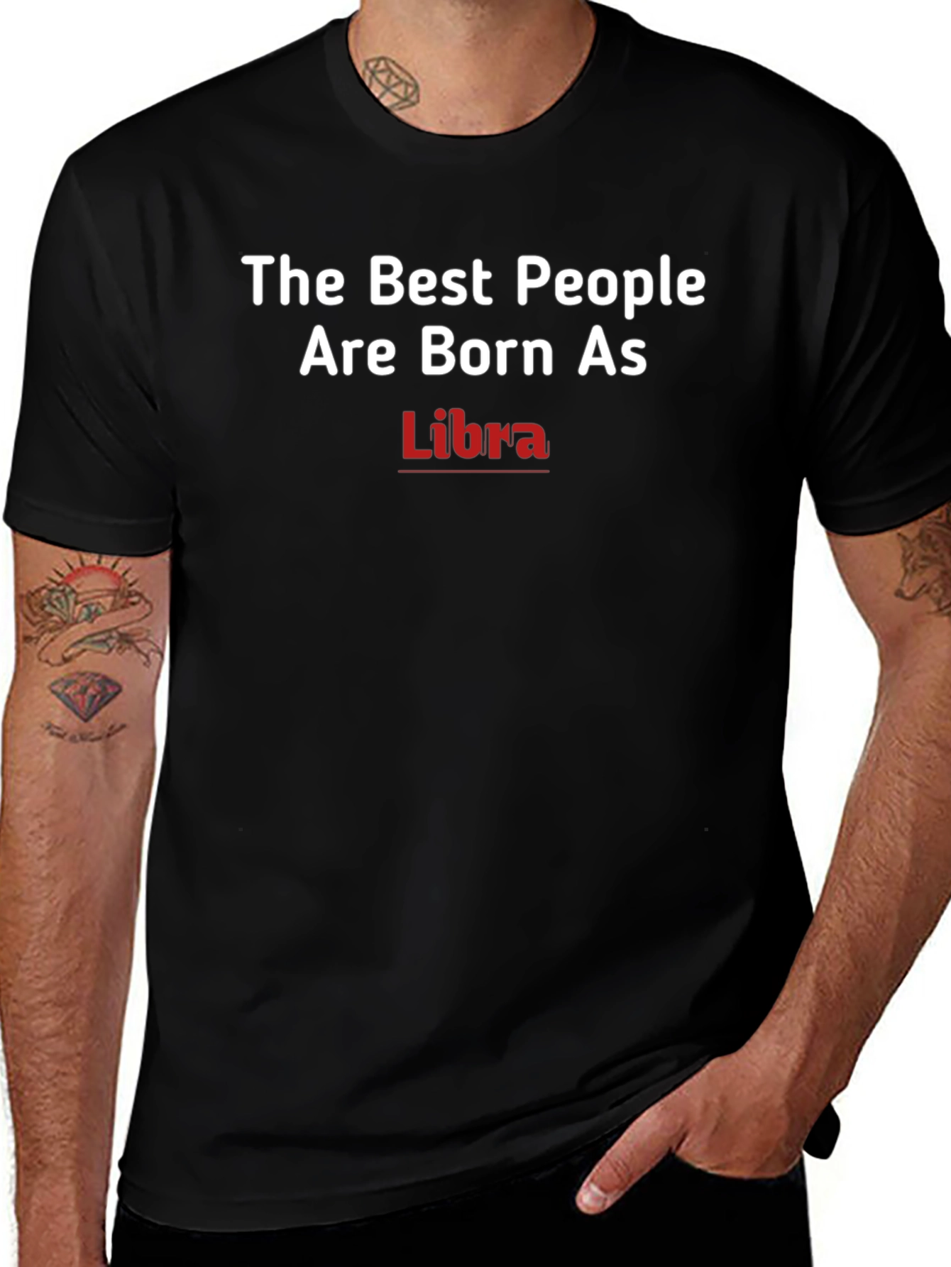 Libra Zodiac T-Shirt - The Best People Are Born As