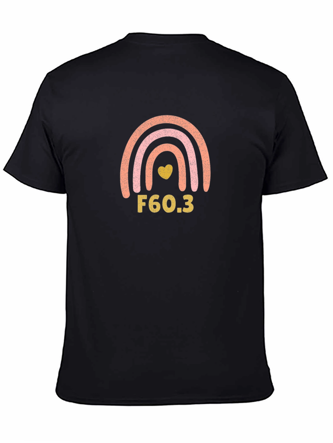 F60.3 Rainbow Graphic T-Shirt - Black
